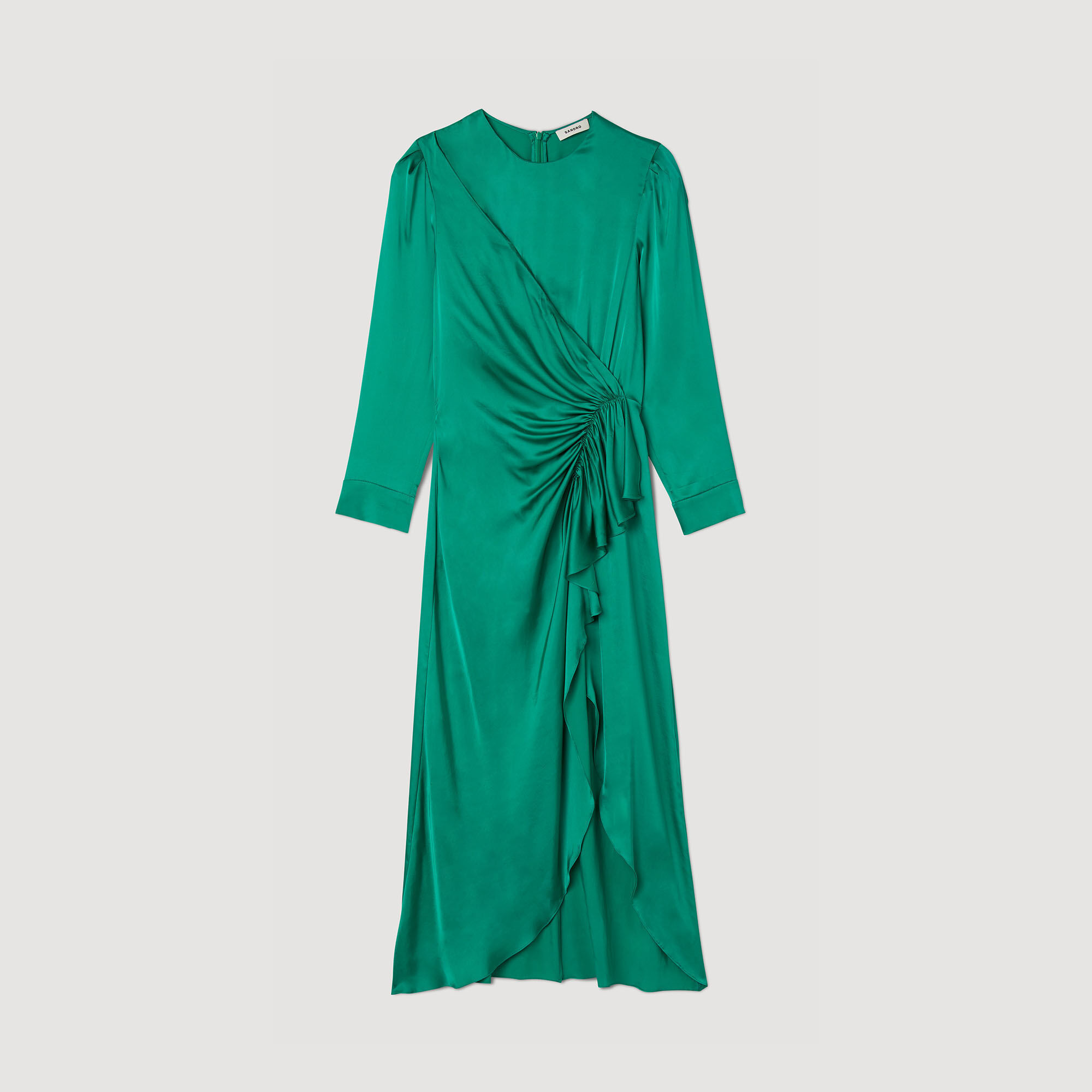 Green store sandro dress