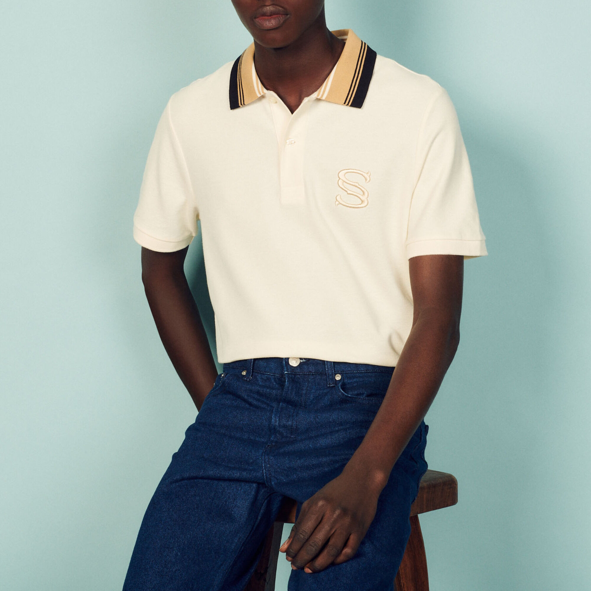Sandro paris t shirt mens clearance
