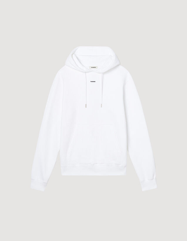 Embroidered hoodie - Sweaters & Cardigans | Sandro Paris