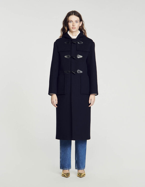 Duffyle Long duffle coat - Coats | Sandro Paris