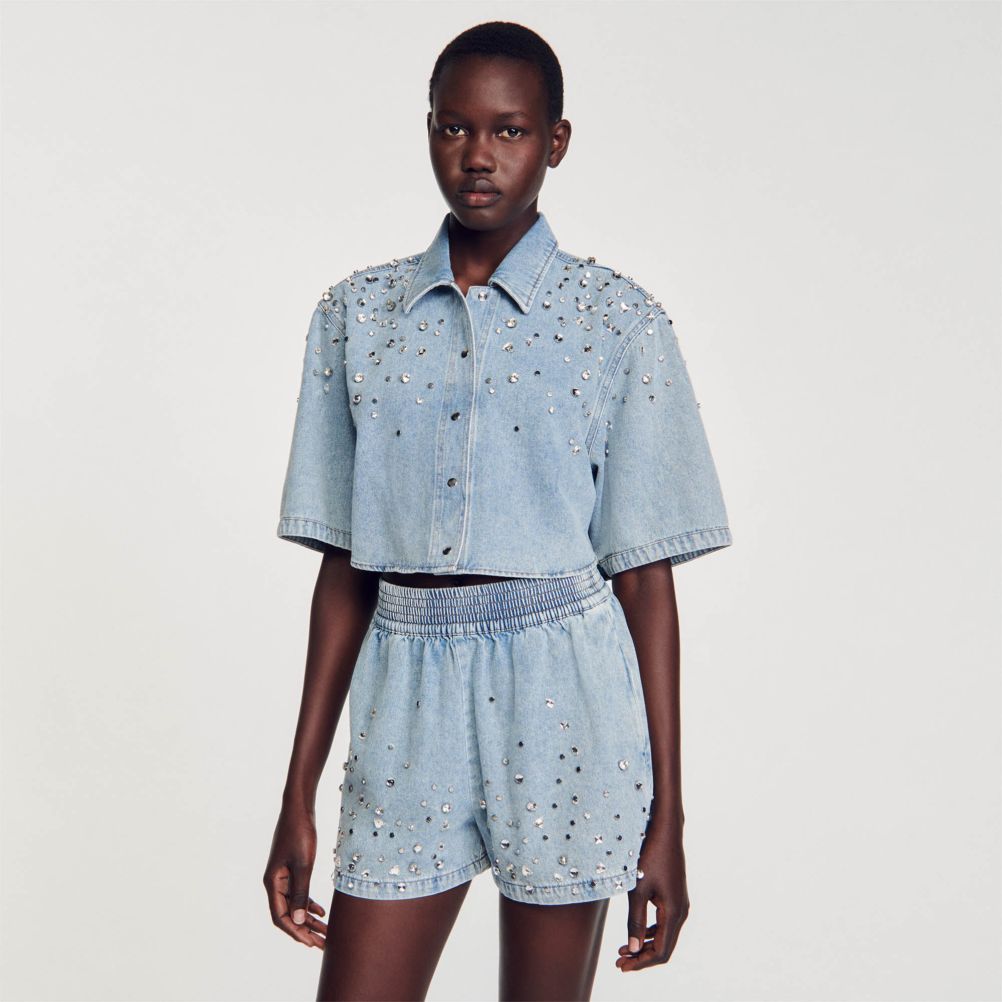 Short jean sale sandro