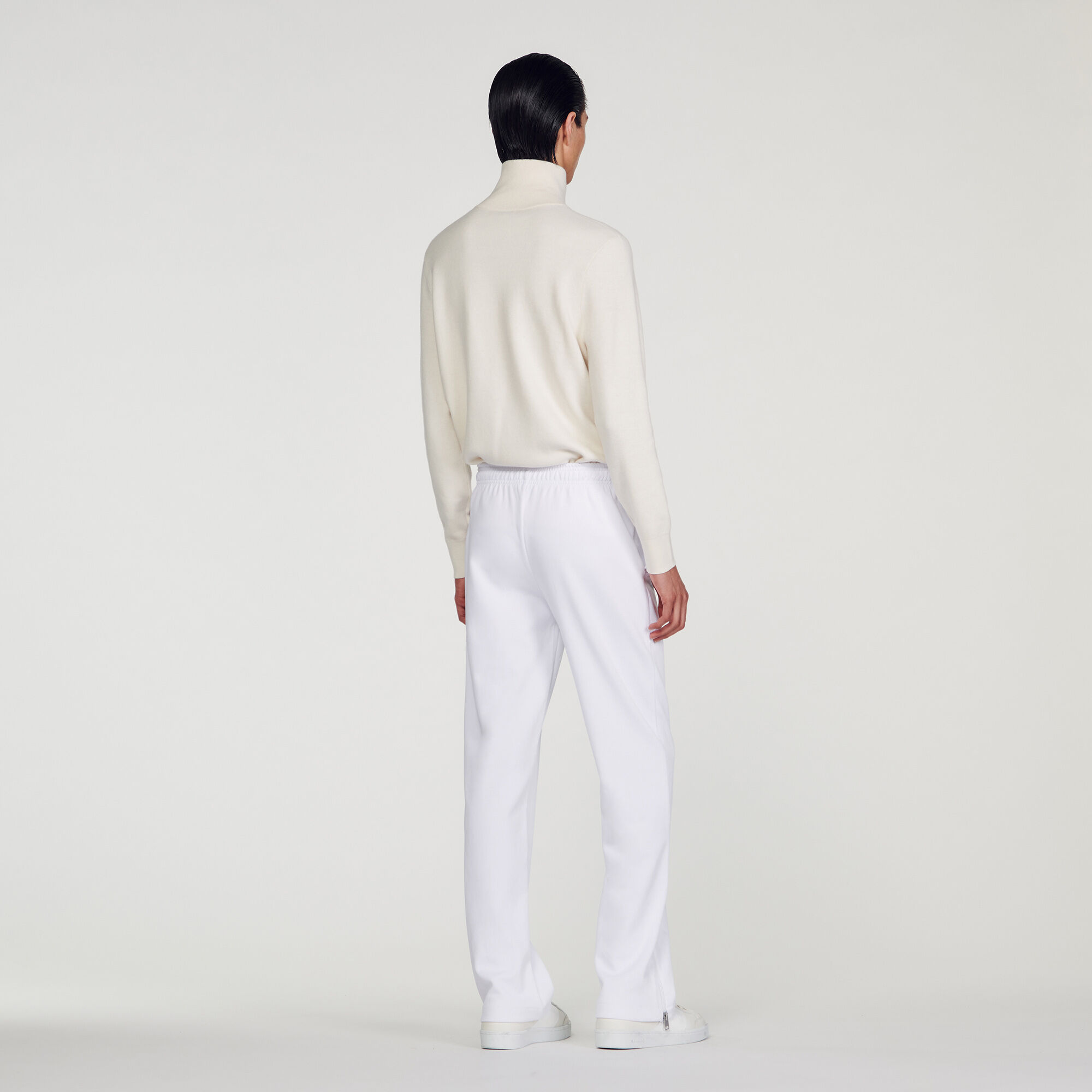 Wide leg best sale tracksuit bottoms mens