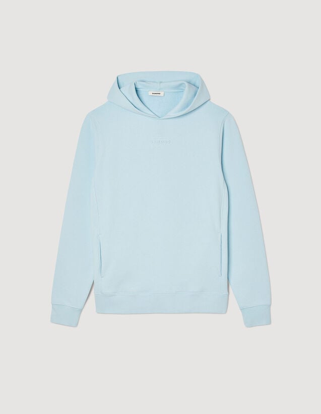 Sandro Hooded sweatshirt with rubber logo Login to add to Wish list. 1
