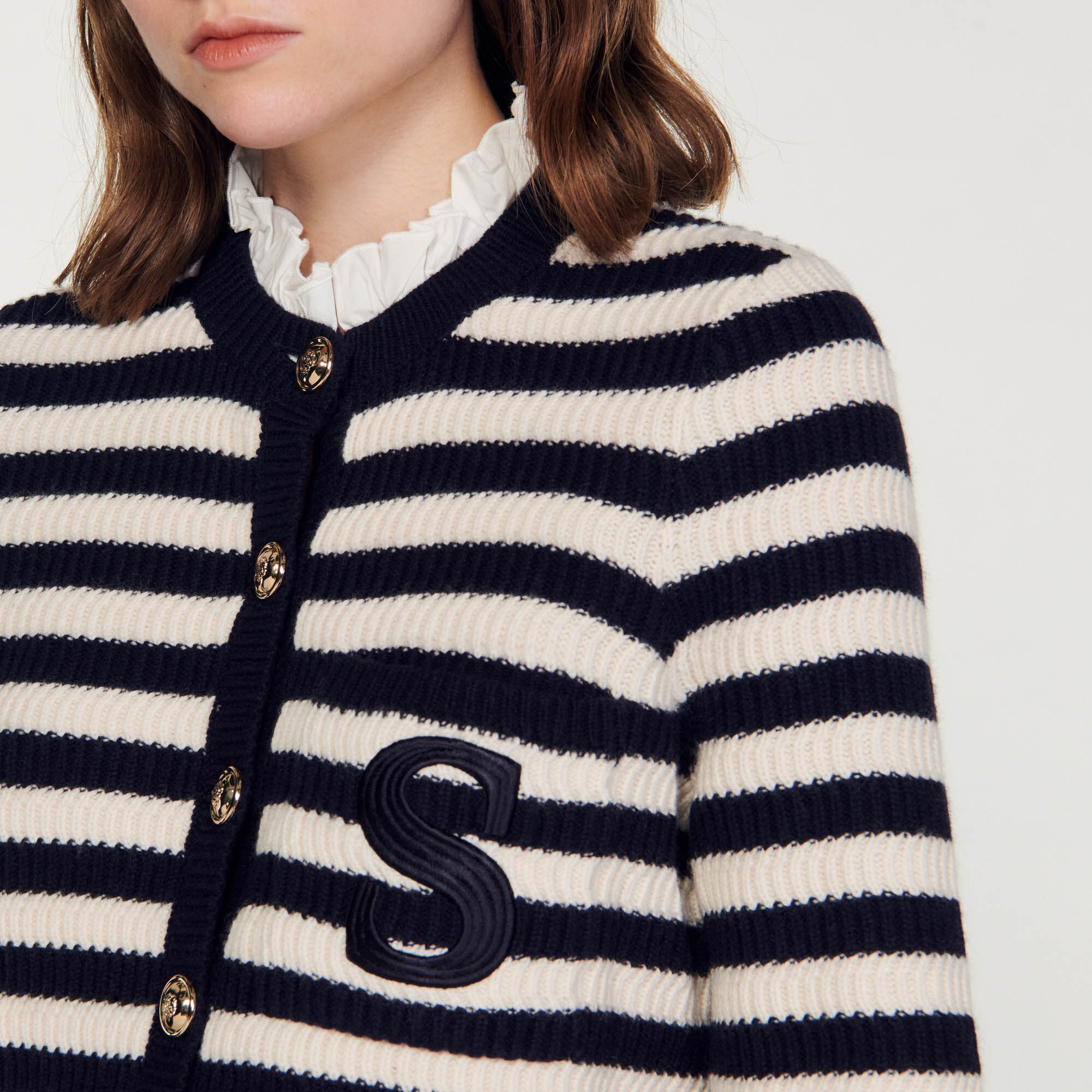 Sailor Breton cardigan Sweaters Cardigans Sandro Paris