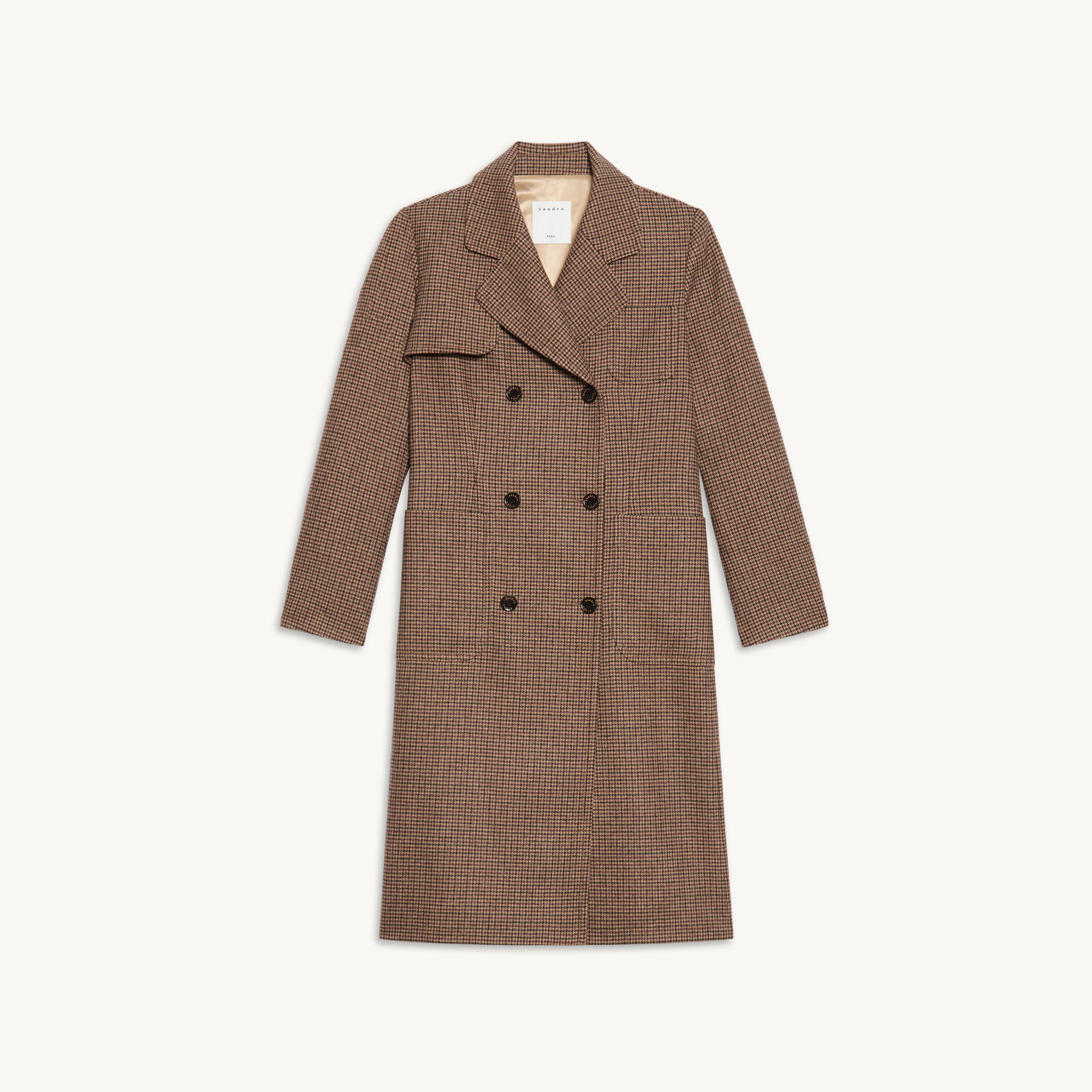 Sandro tartan coat Clearance