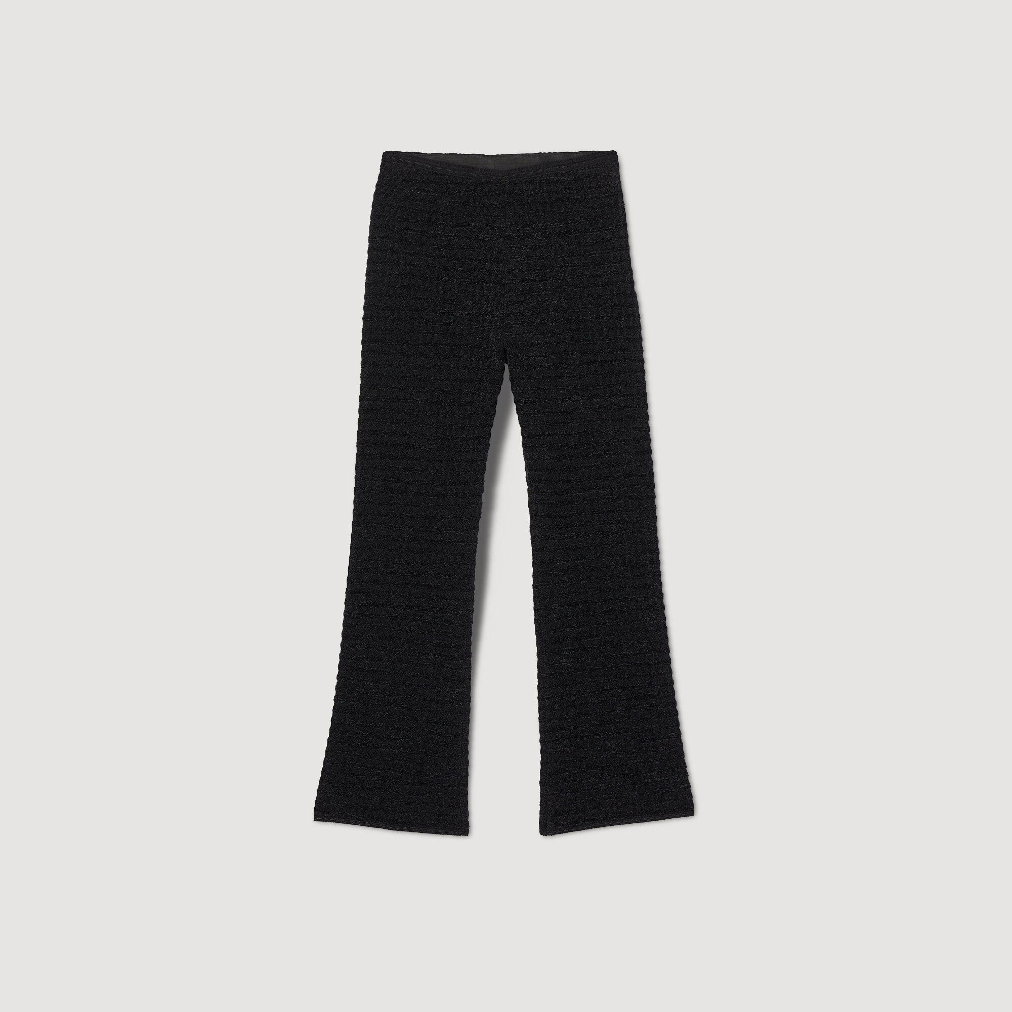 Black knit pants sales