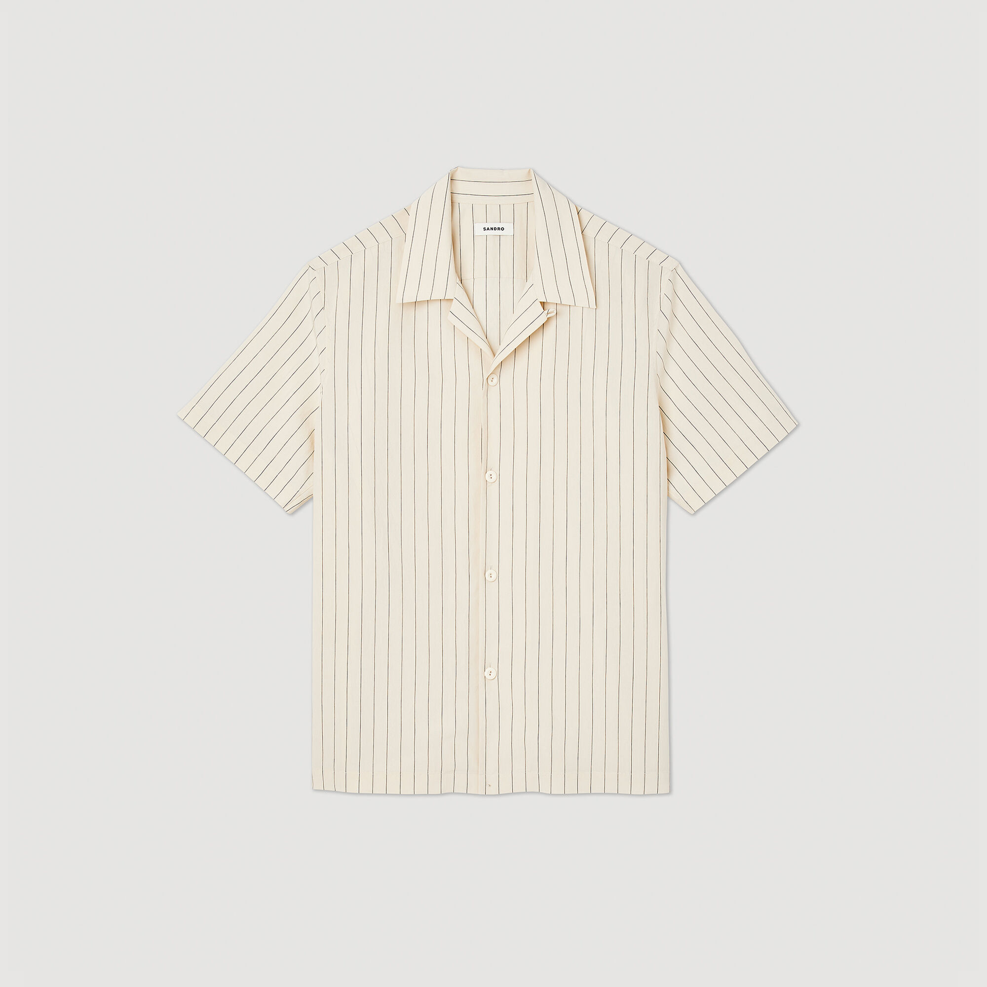 SG Stripe Fabric Short Sleeve Shirt