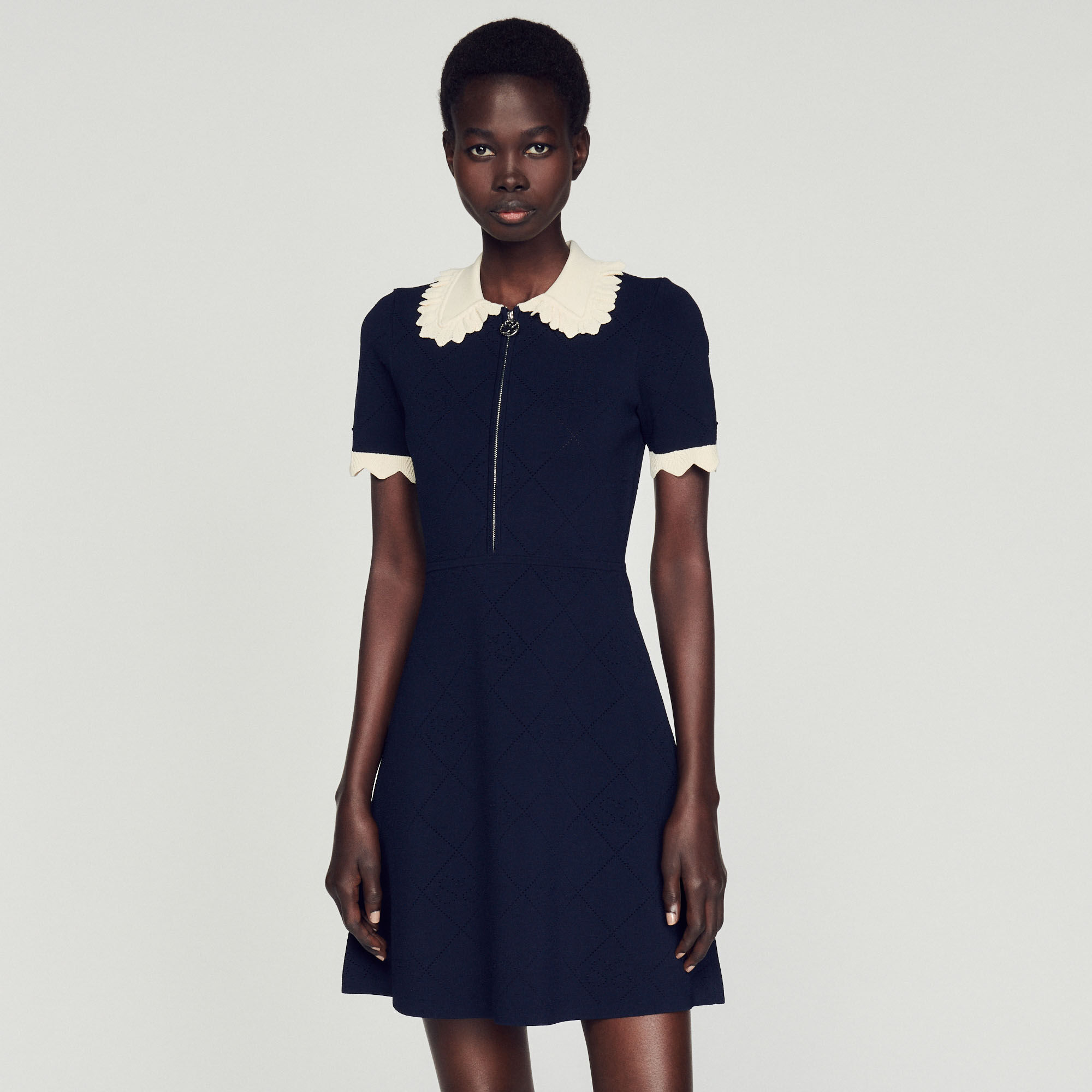Sandro hot sale navy dress