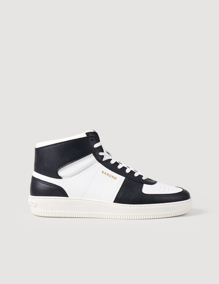 Sandro Leather high-top sneakers Login to add to Wish list. 1