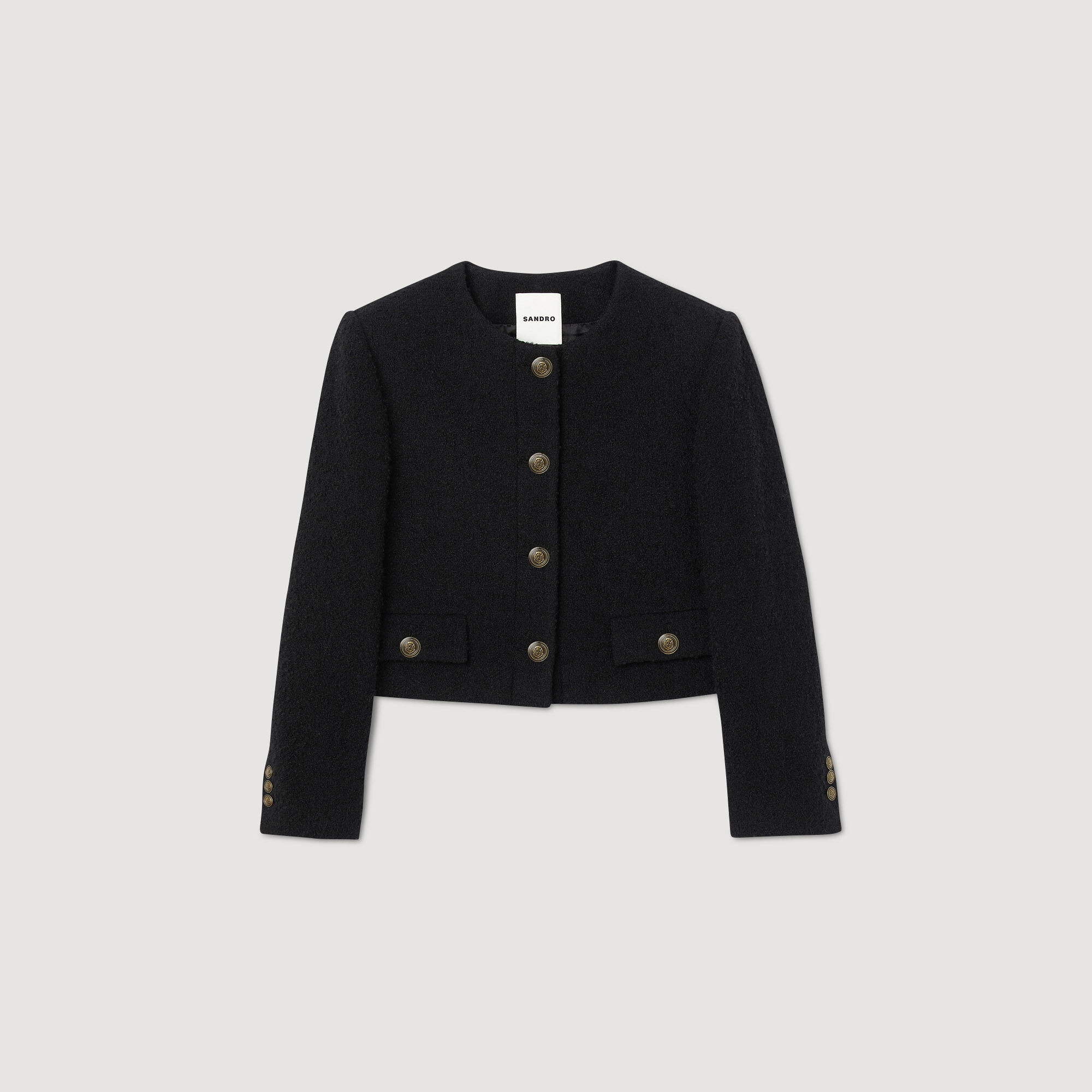 Boucle jacket deals white