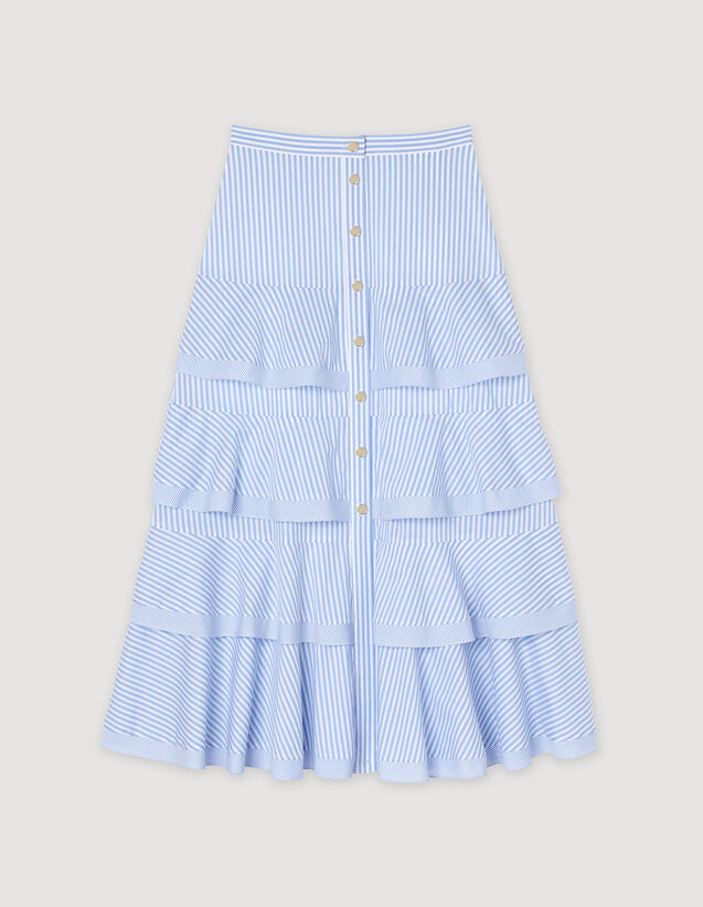 Sandro Long striped skirt Login to add to Wish list. 2
