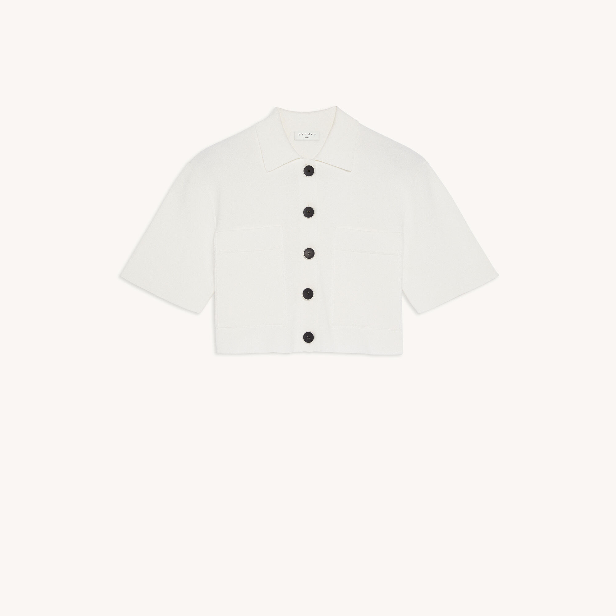 sandro white cardigan