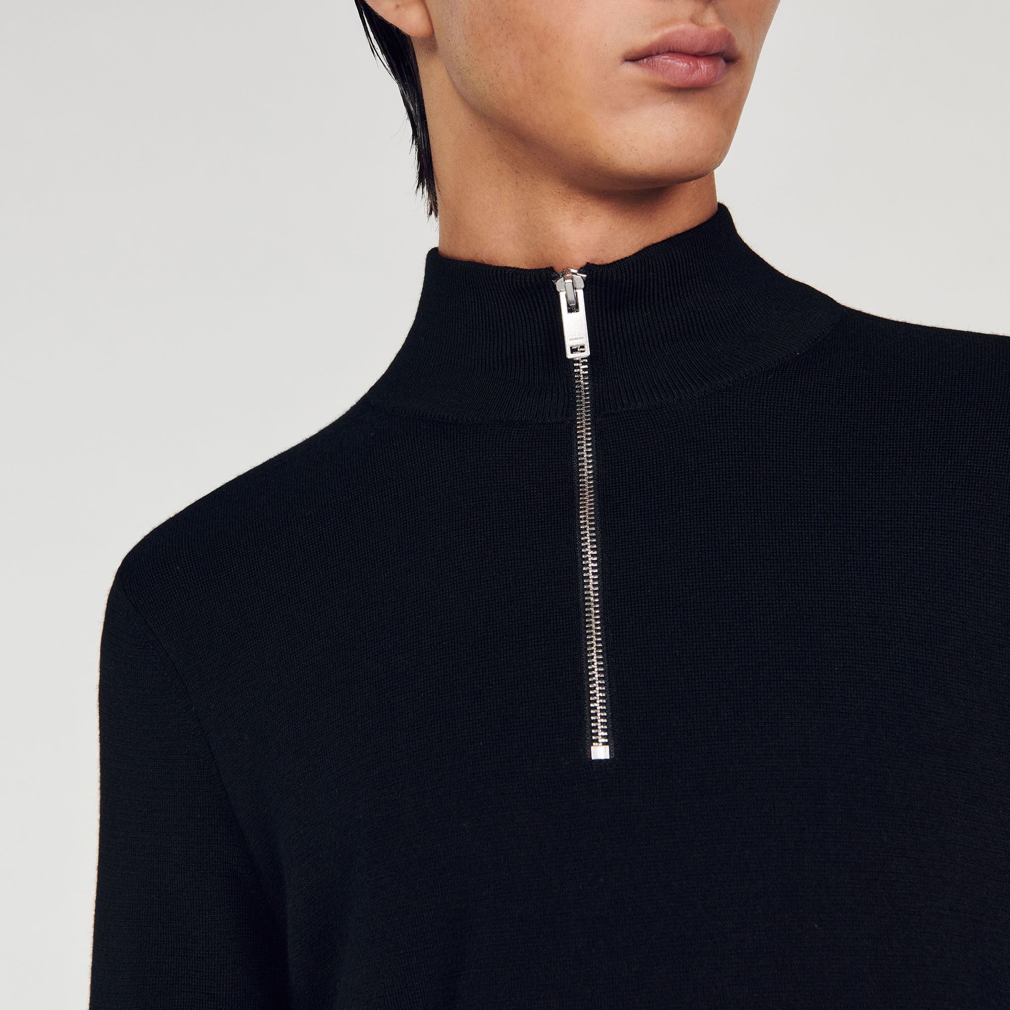 Half zip black online jumper