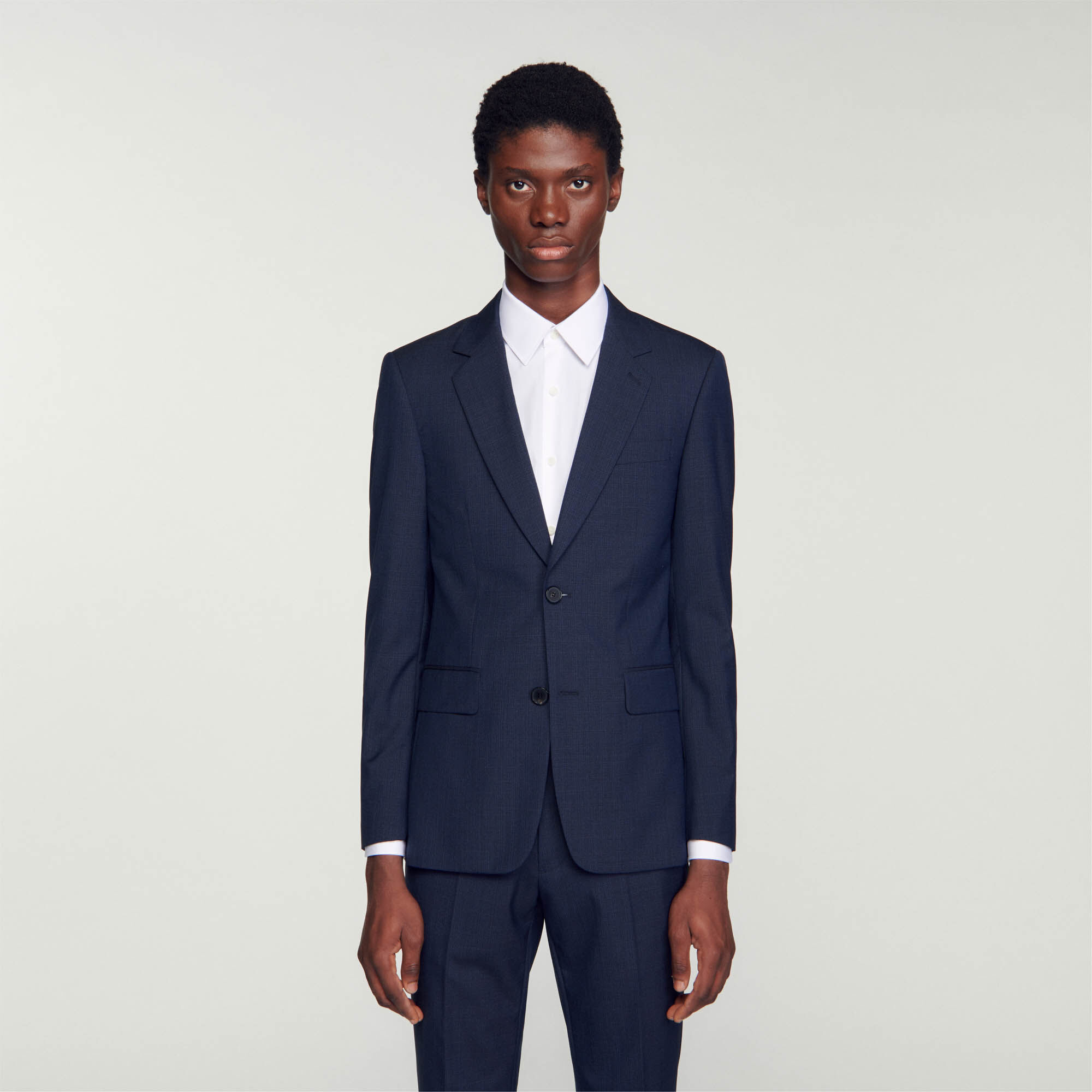 Sandro tweed clearance blazer jacket