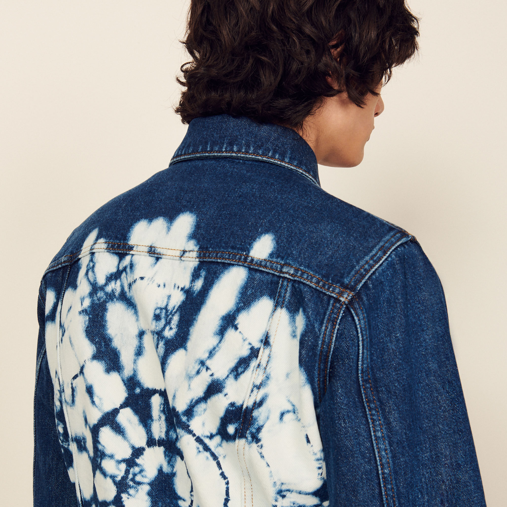 Denim jacket with tie-dye back Select a size and Login to add to Wish list