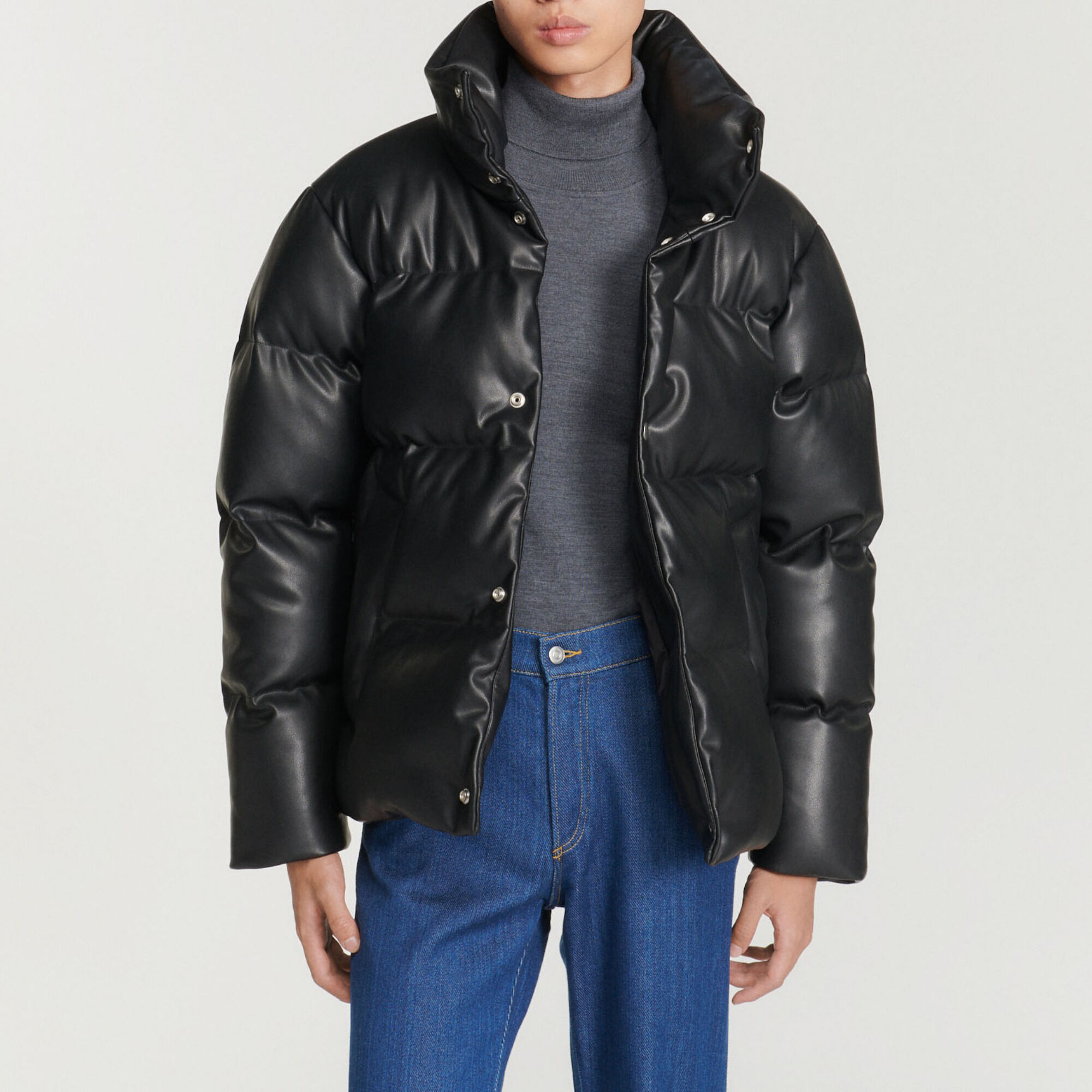 sandro mens puffer jacket