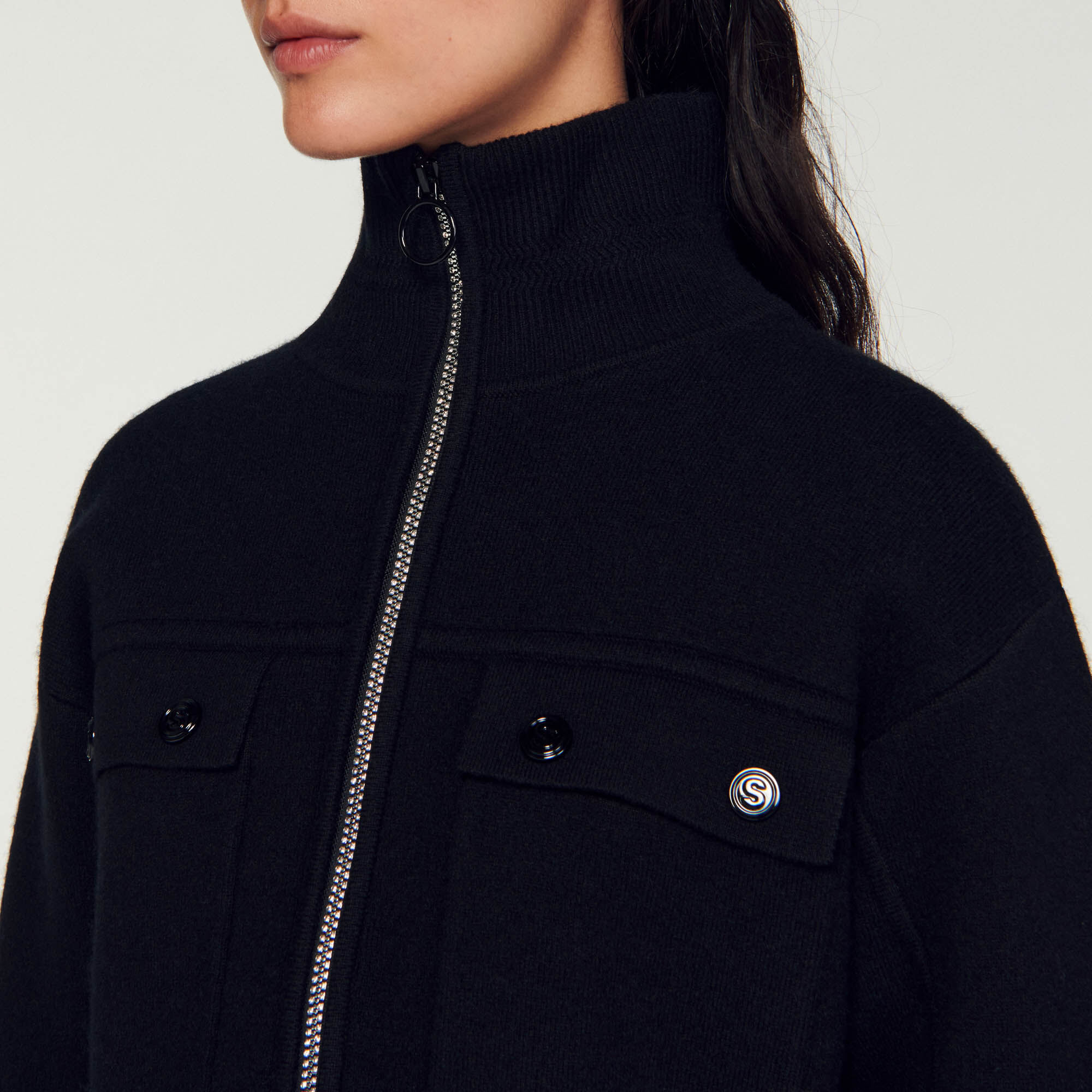 Zip discount up coatigan