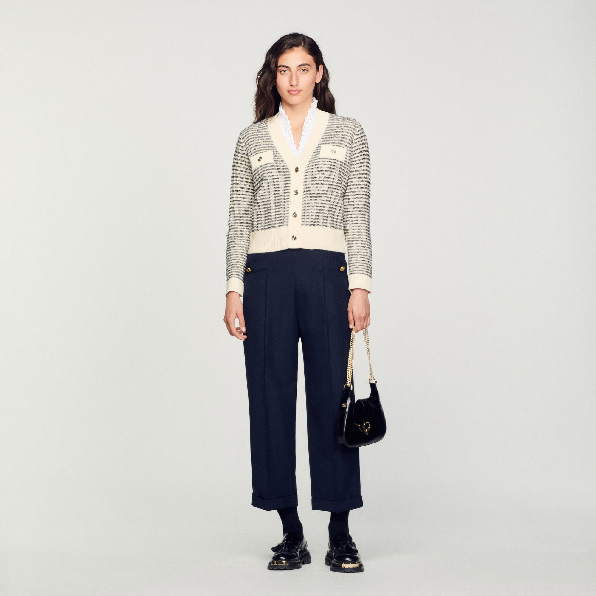 Murcie Two-tone cardigan with buttons - Sweaters & Cardigans