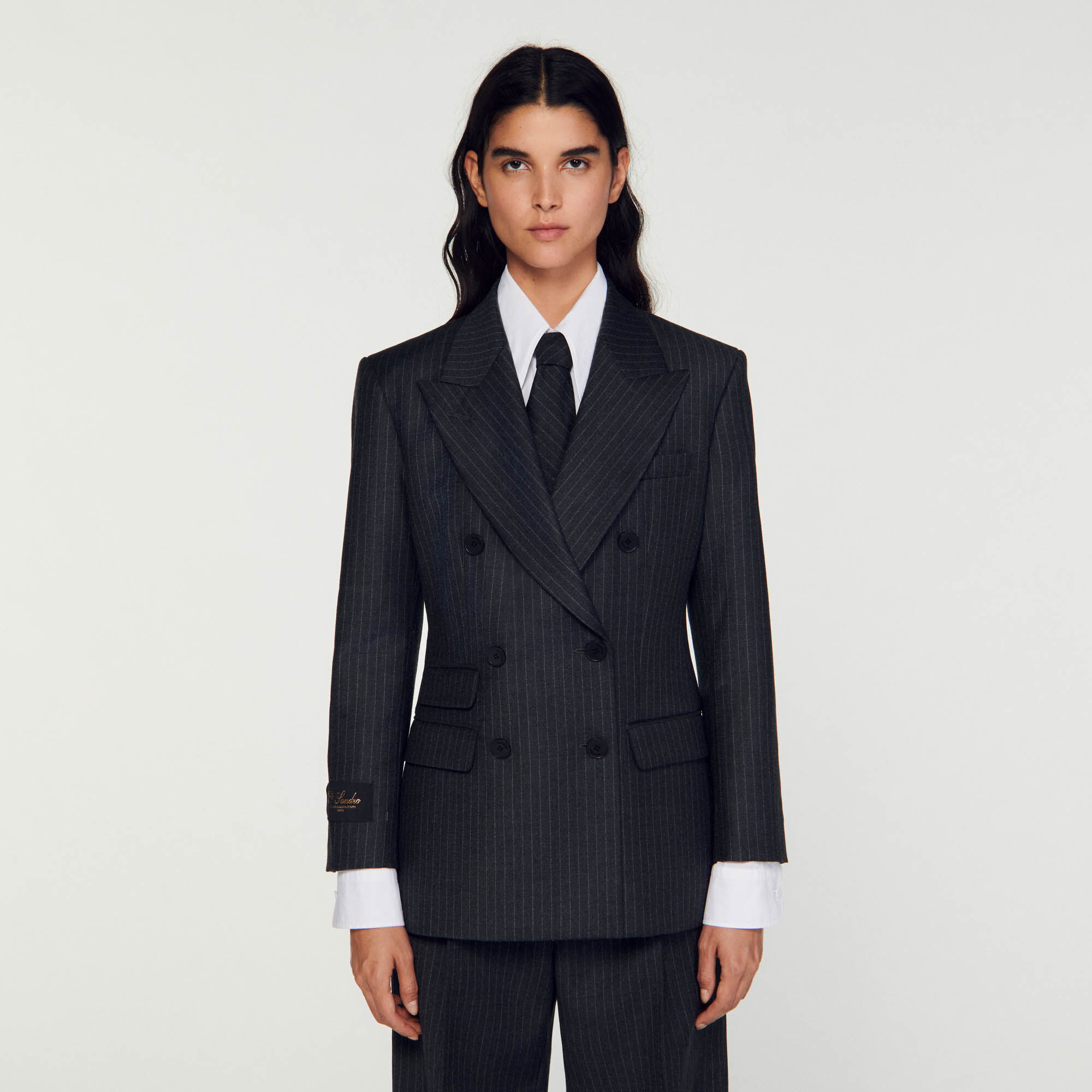 Kelia Stripy suit jacket Jackets Blazers Sandro Paris