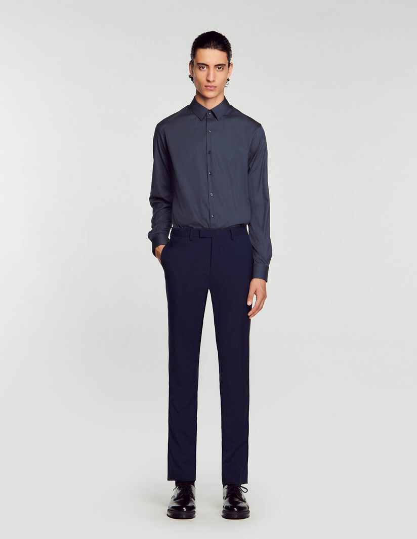 Sandro Fitted stretch cotton shirt