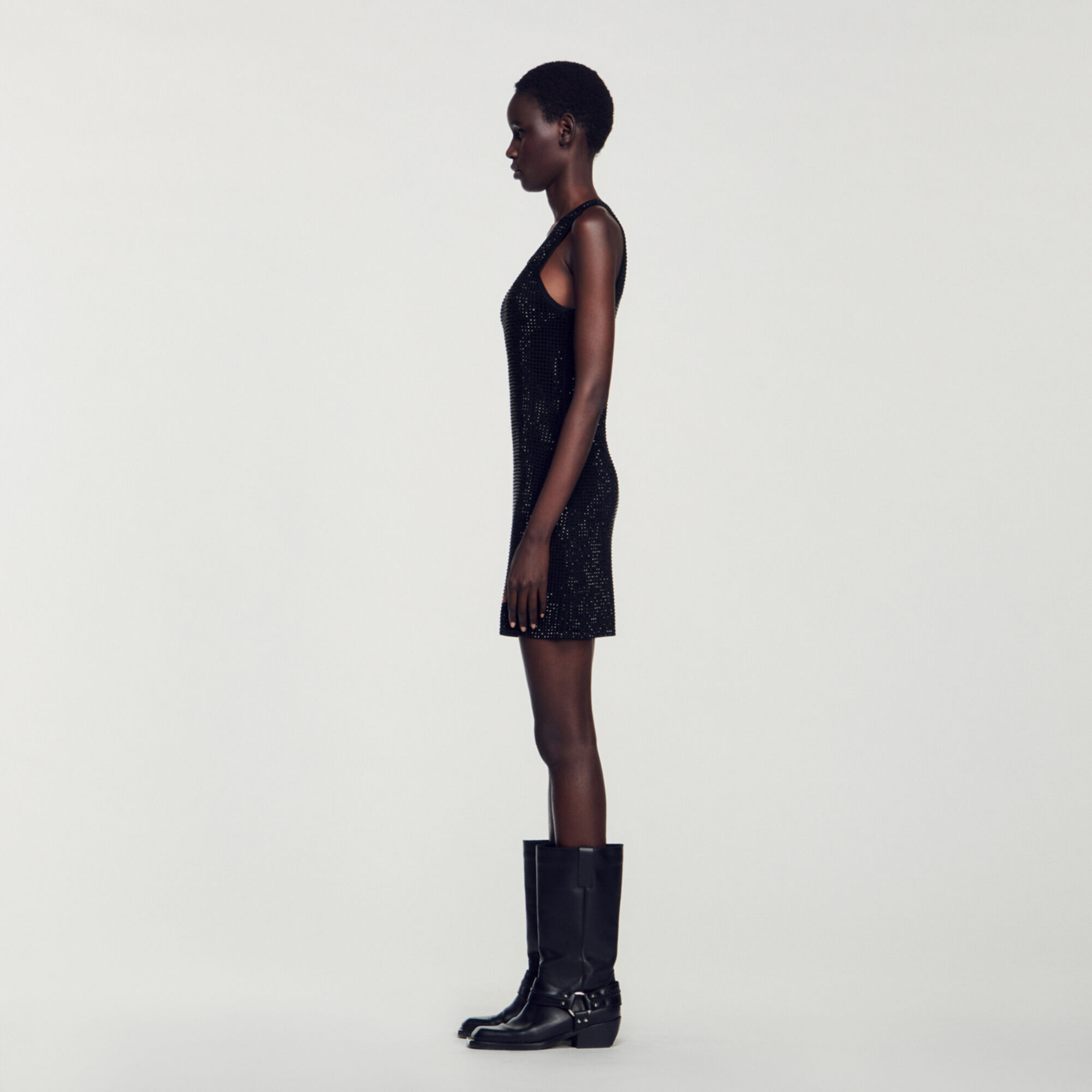 Sandro top sequin dress