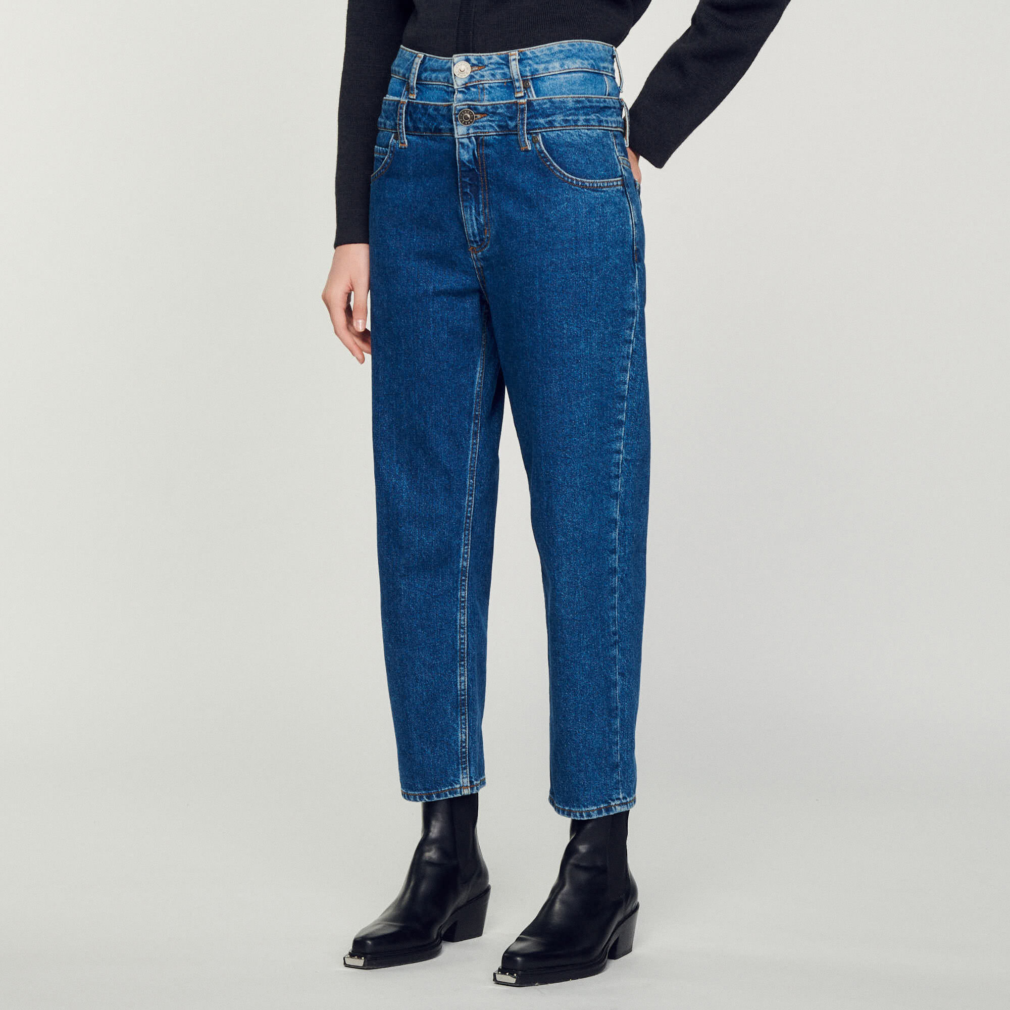 sandro high waisted jeans