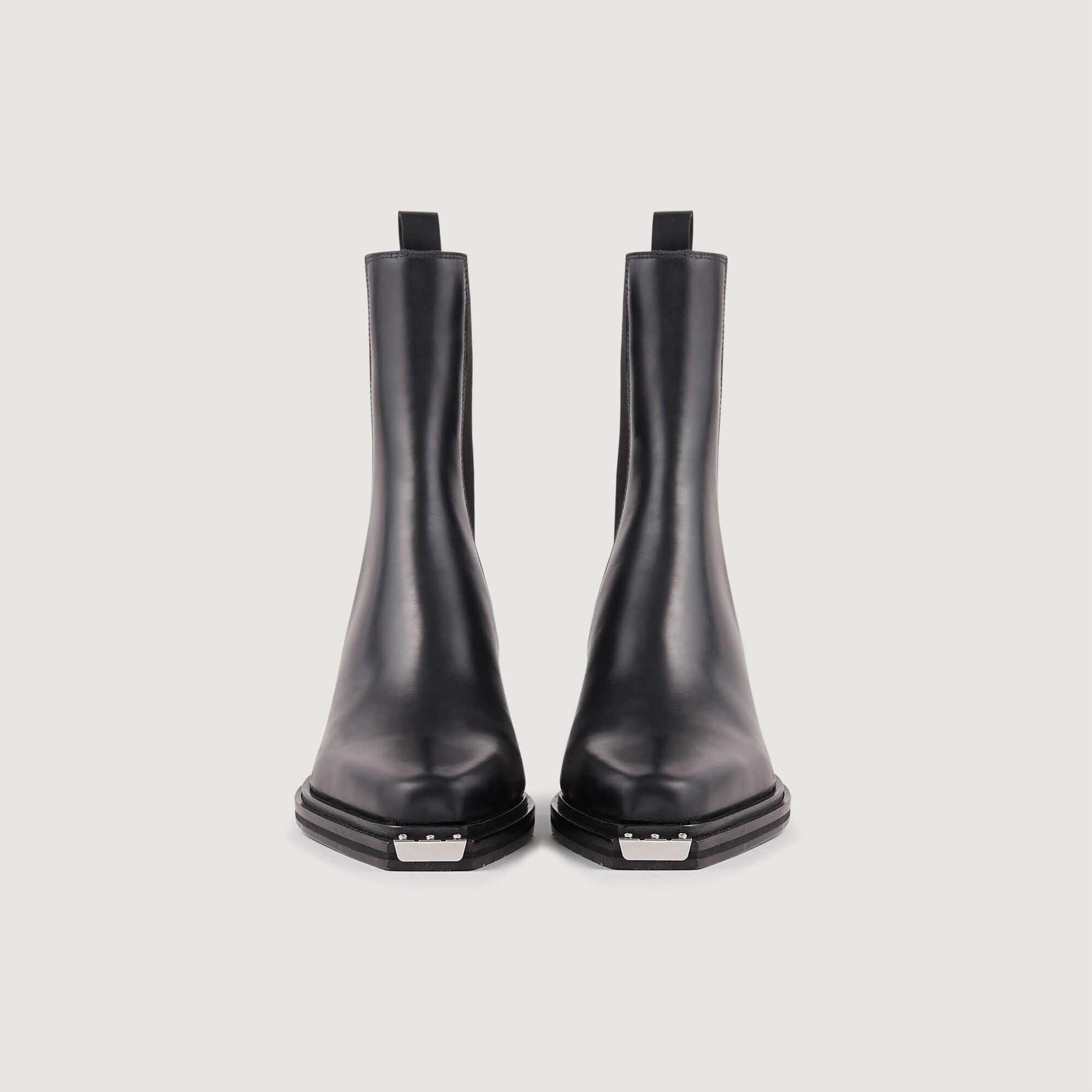 Saila Leather ankle boots Boots Sandro Paris
