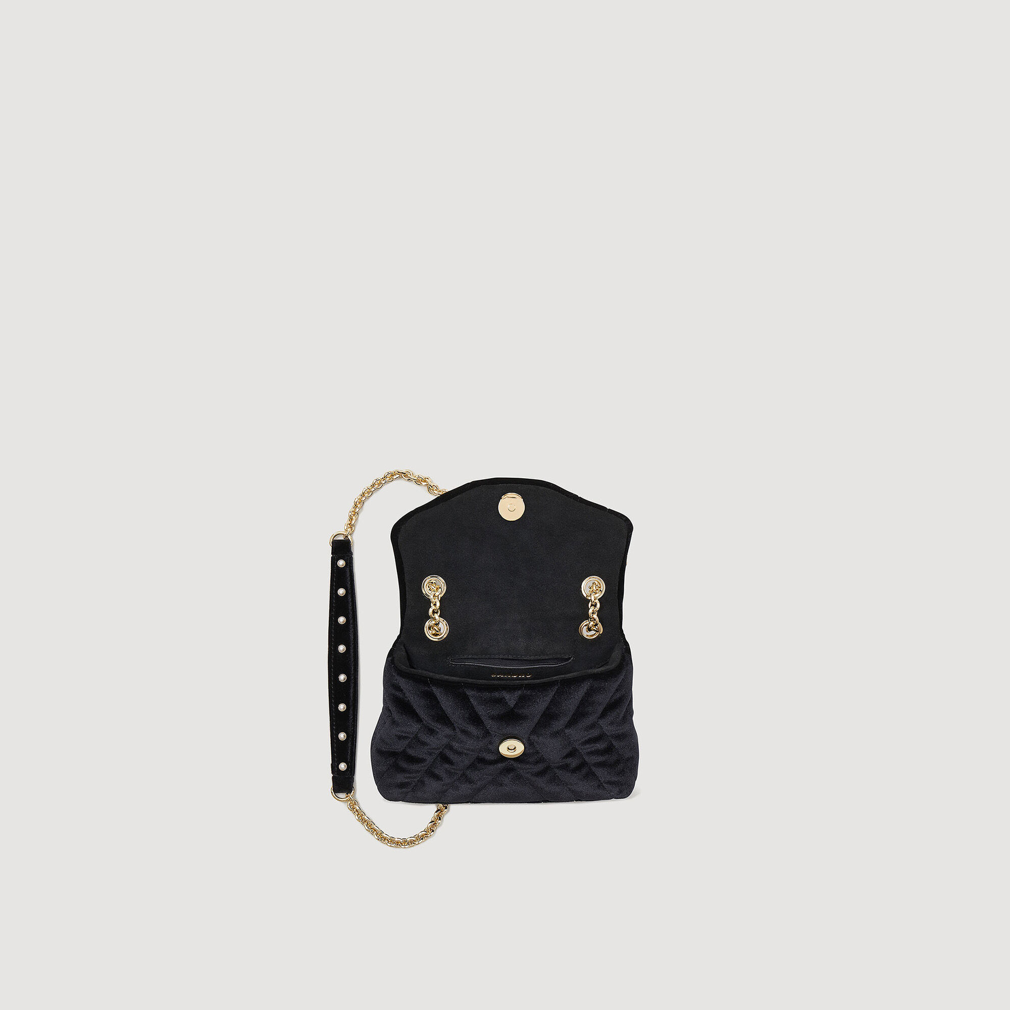 Sandro velvet backpack top