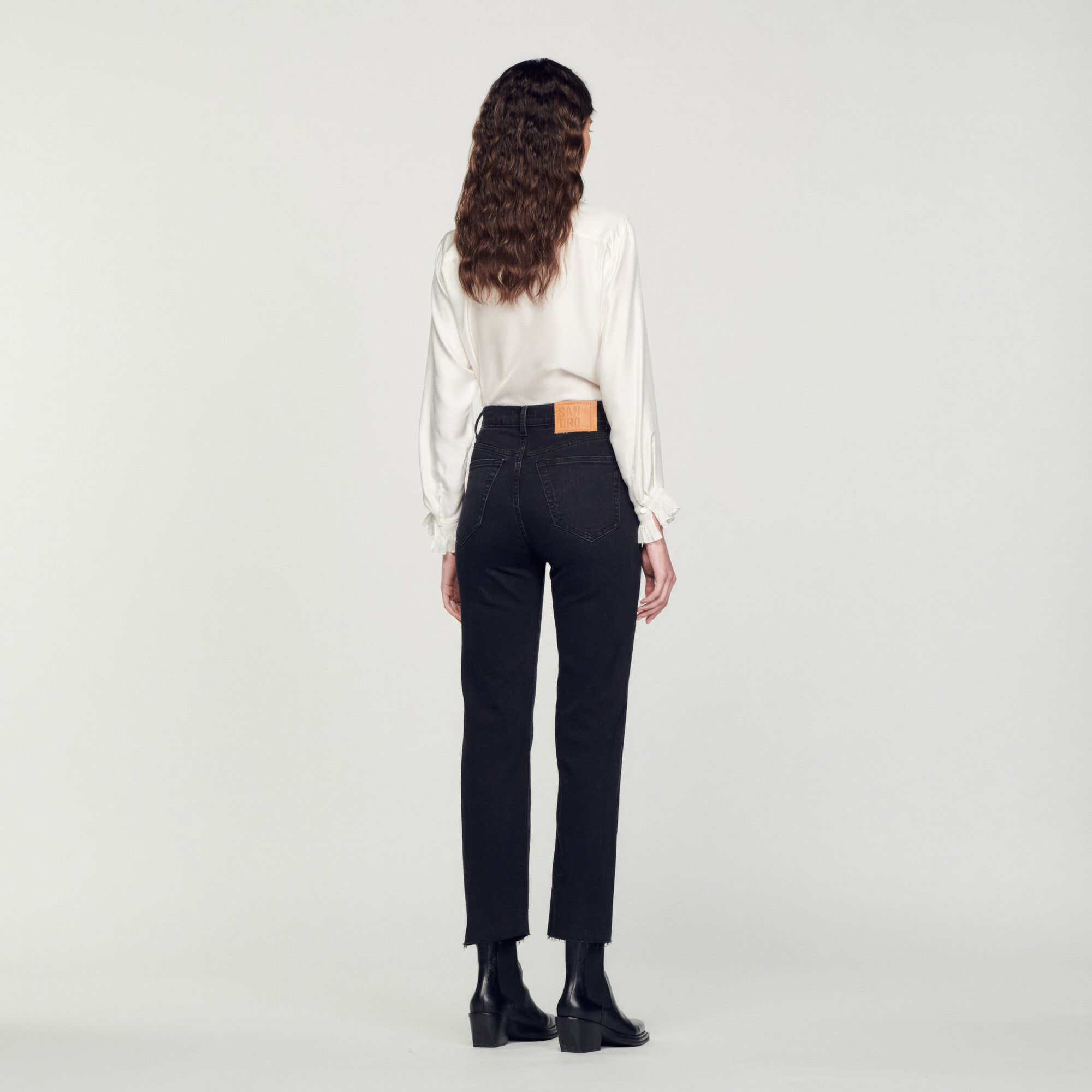 sandro black jeans