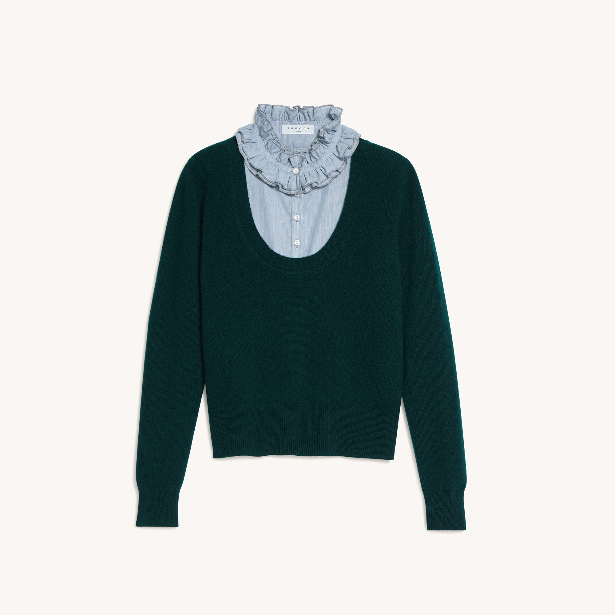 sandro green sweater
