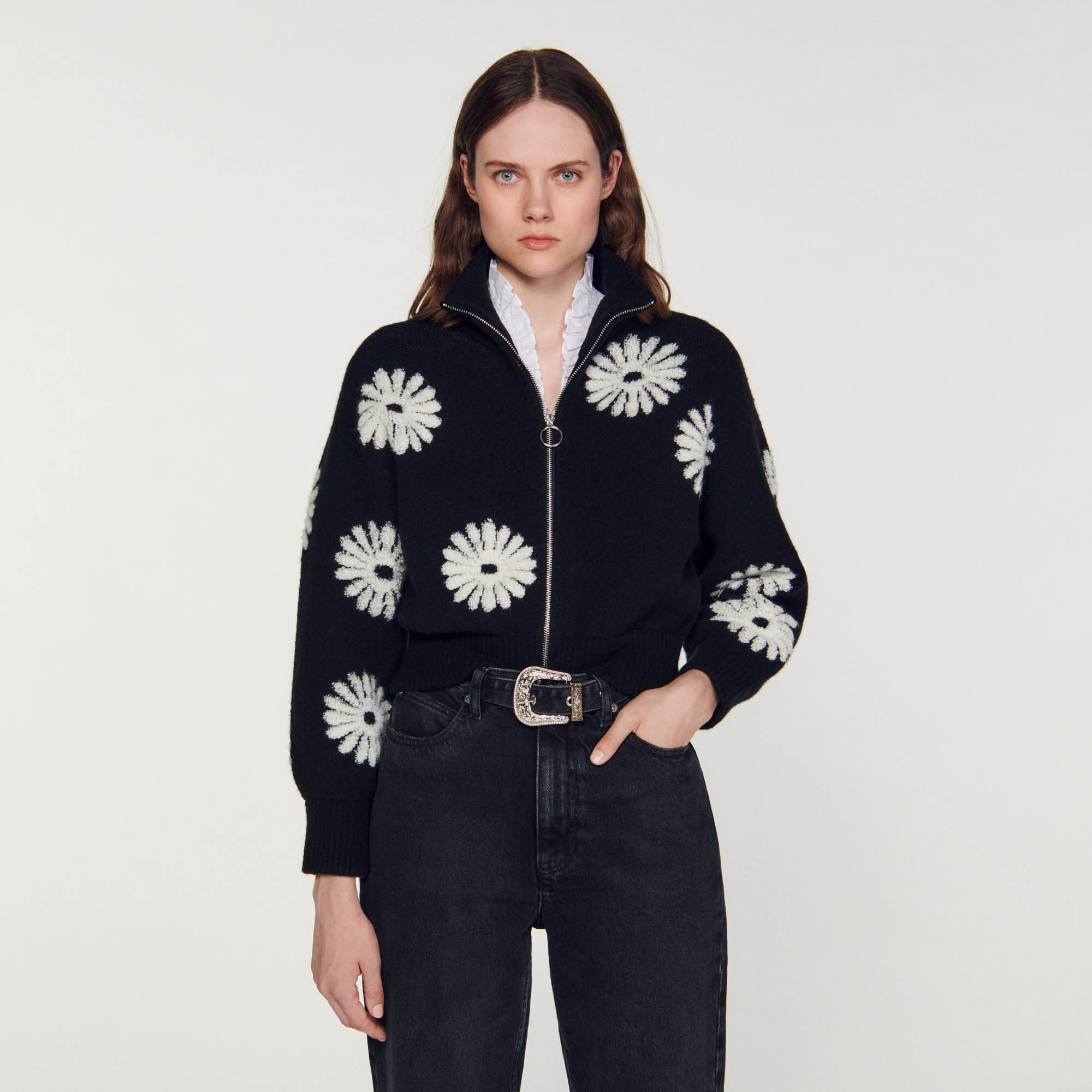 Sandro trucker jacket top