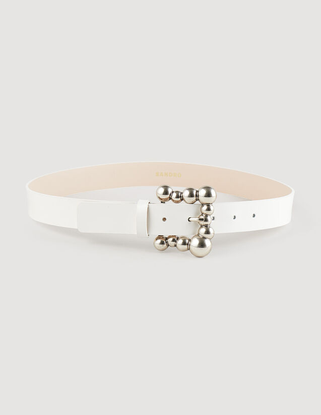 Sandro Belt with ball-embellished buckle. 2