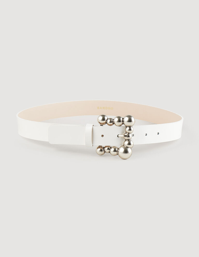 Sandro Belt with ball-embellished buckle