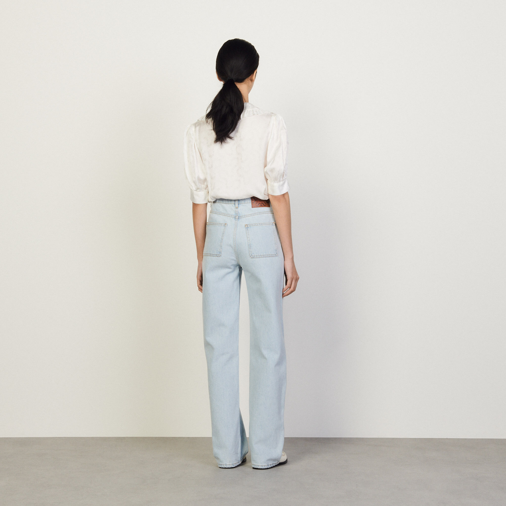 Sandro wide leg jeans clearance