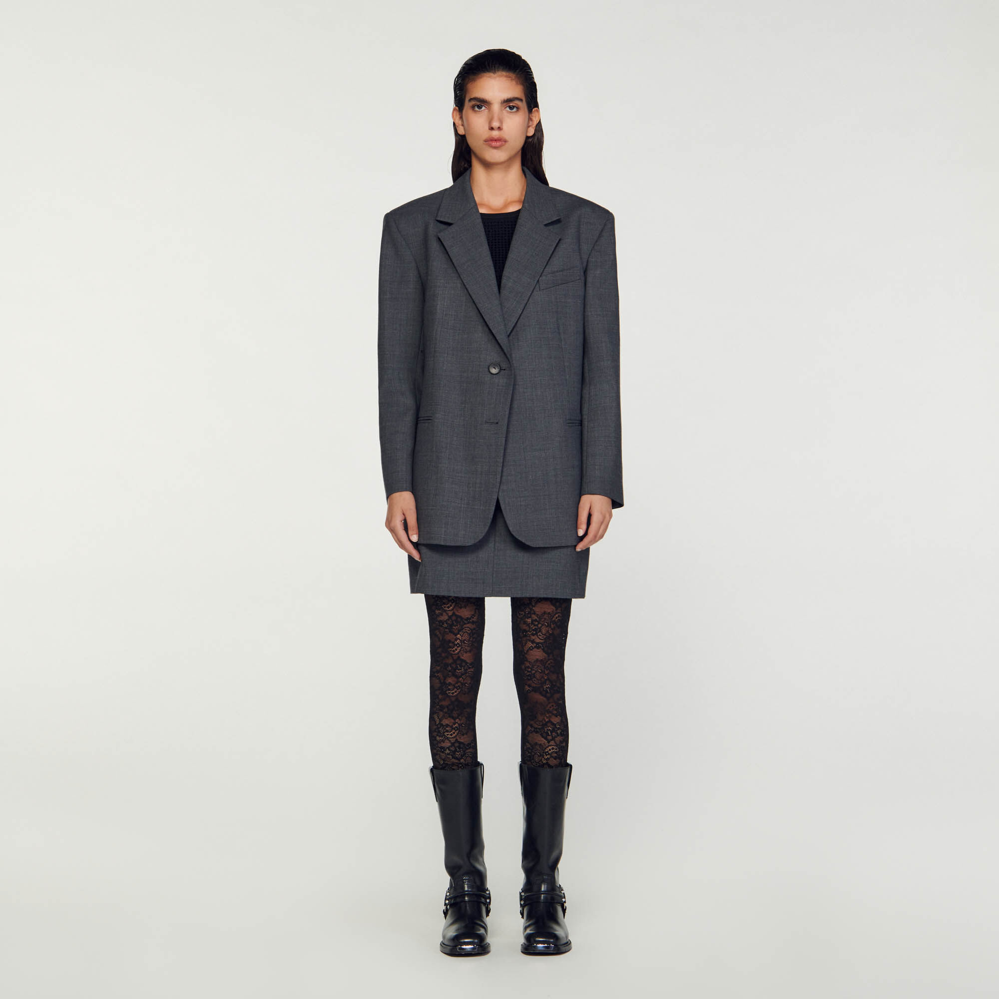 Sandro sale wool blazer
