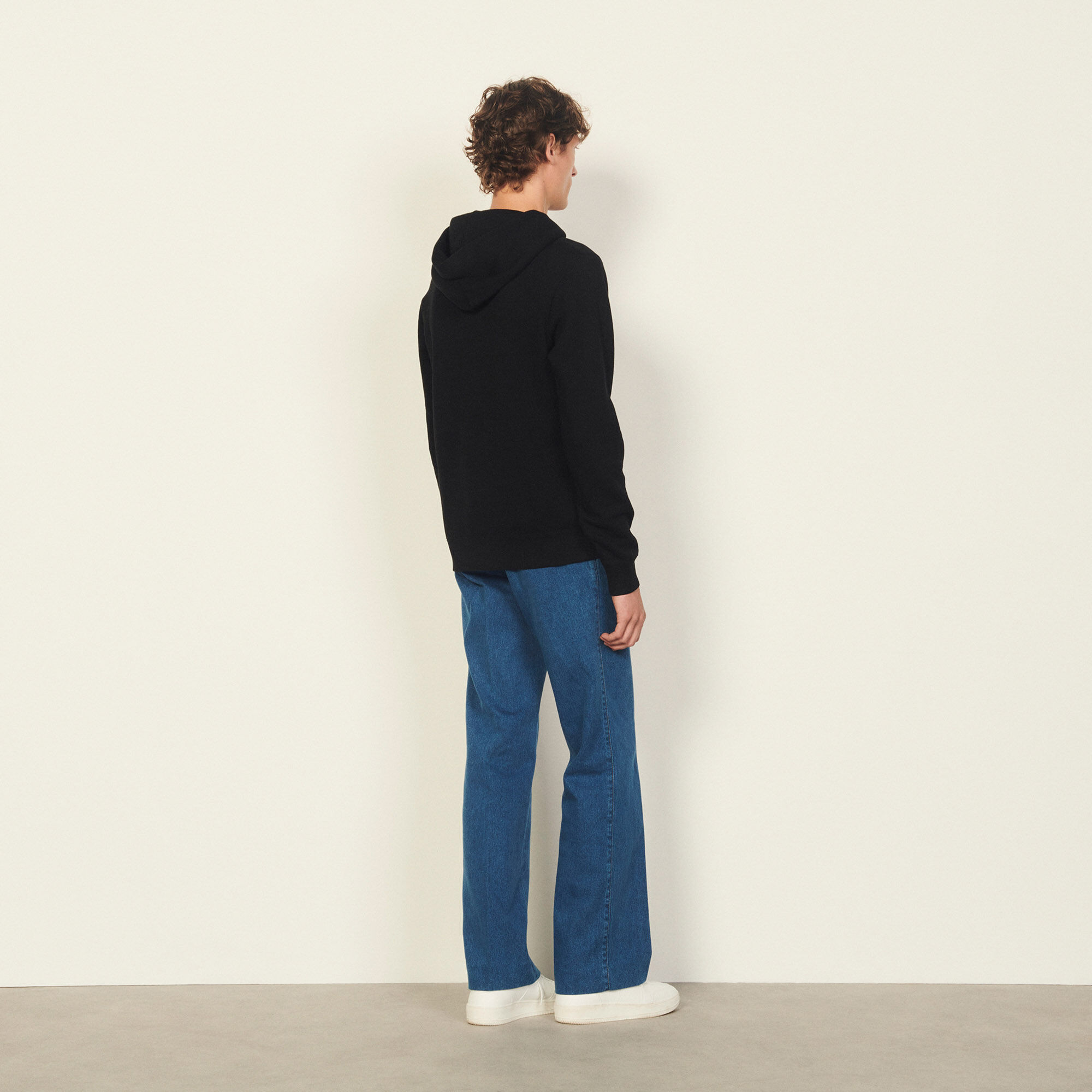 sandro paris hoodie black