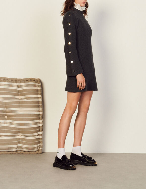 Sandro Wool and cashmere dress