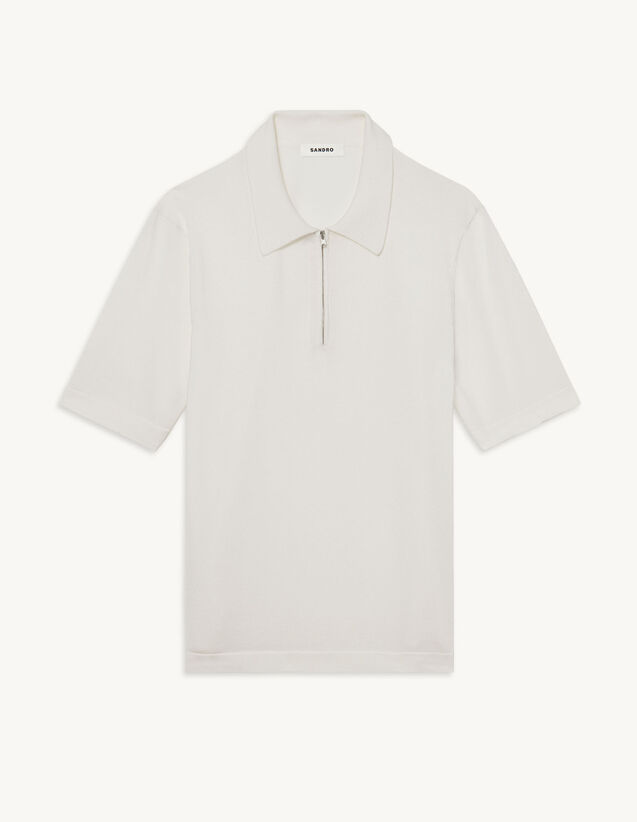 Sandro Knitted polo shirt with zip collar Login to add to Wish list. 2