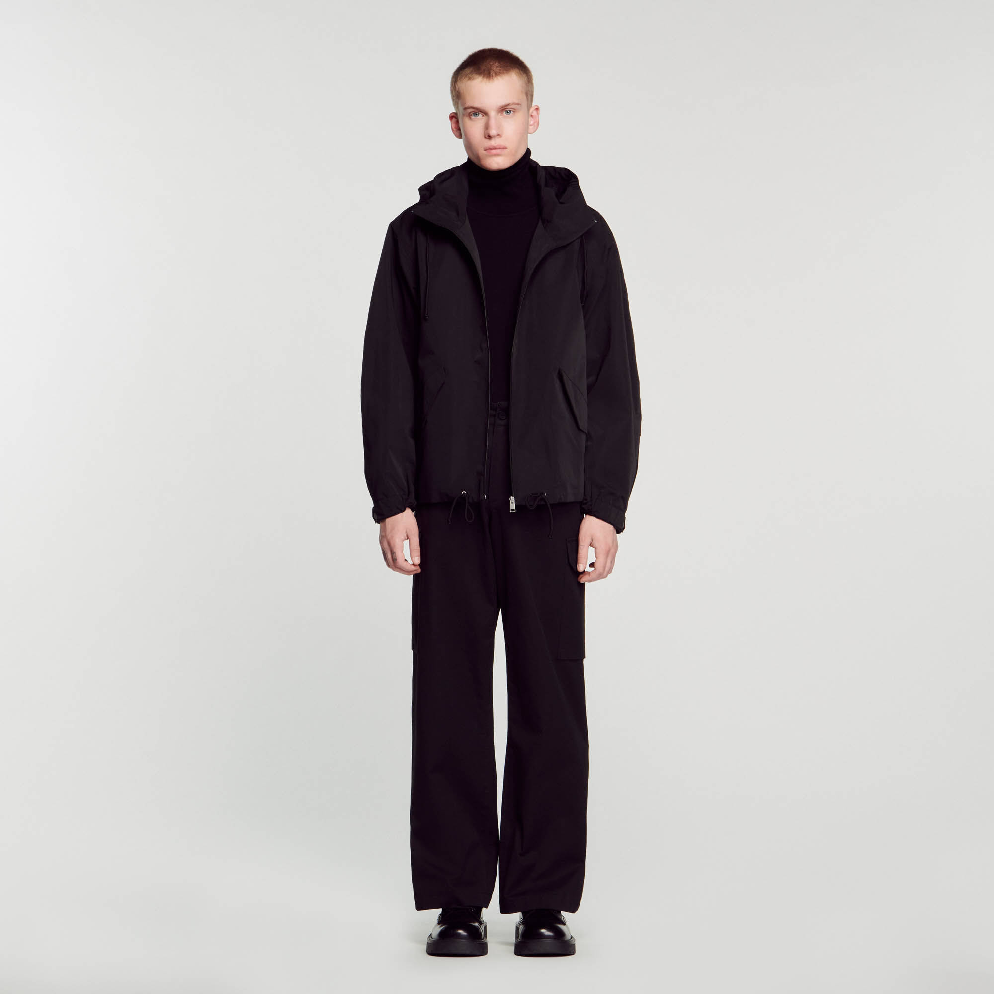 Sandro black hoodie sale