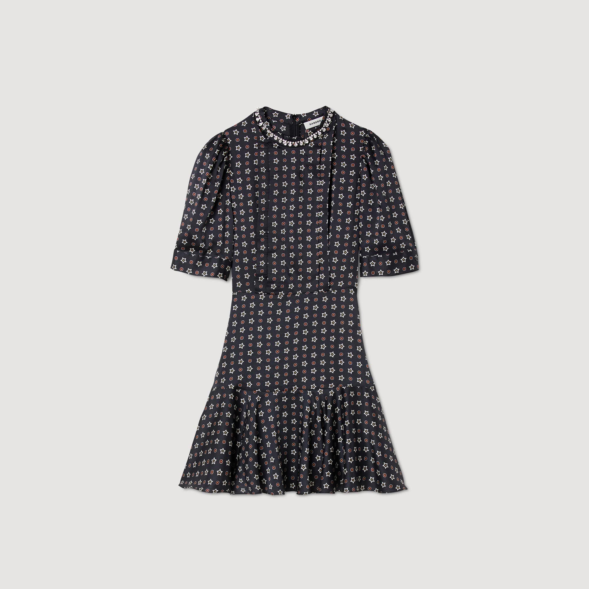 Mardi Short star print dress Dresses Sandro Paris