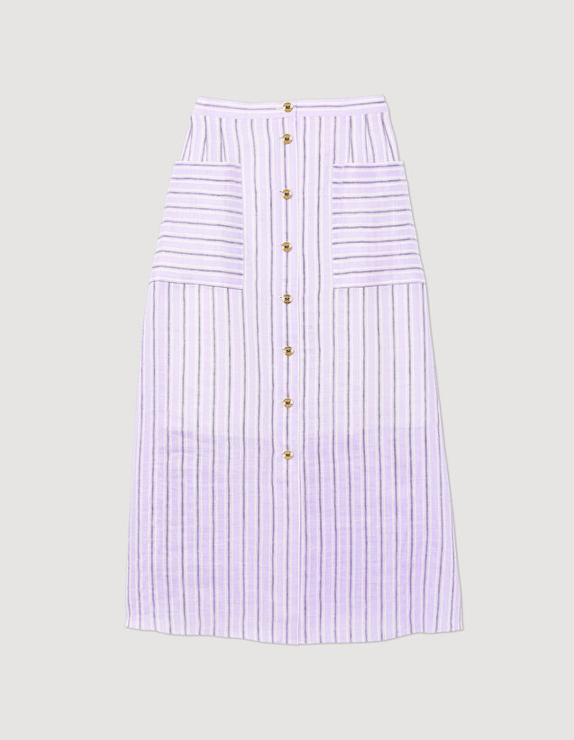 Sandro A-line striped skirt. 2