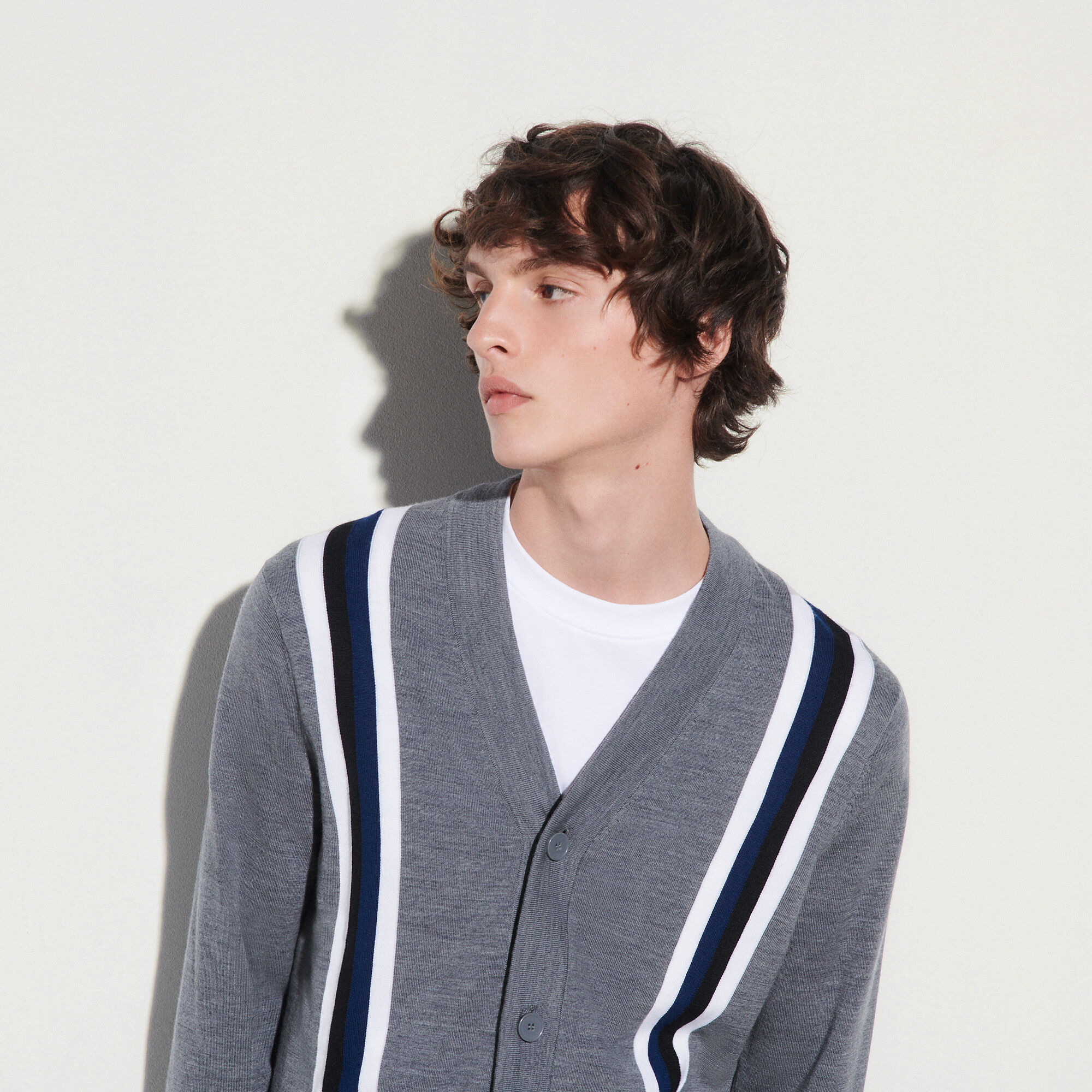 Sandro striped cardigan shop