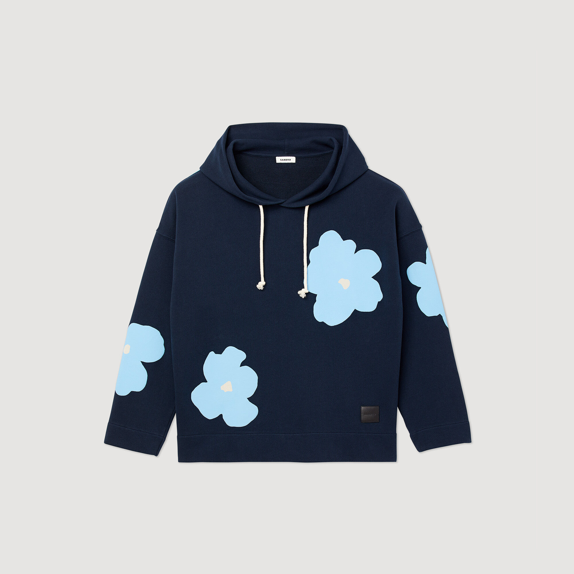 Hoodie Floral pattern hoodie - | Sandro Paris