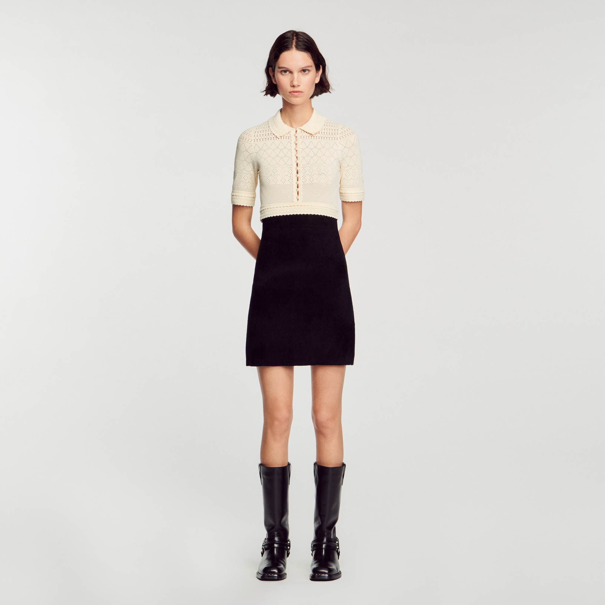 Scorpion Knitted dress Dresses Sandro Paris