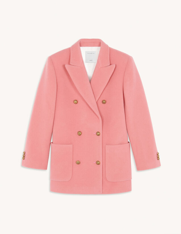Double-breasted pea coat : New Collection color Pink