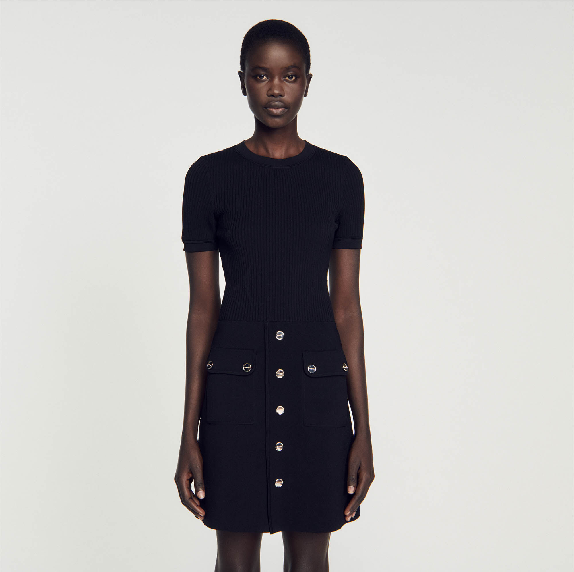 Sandro long outlet knit dress