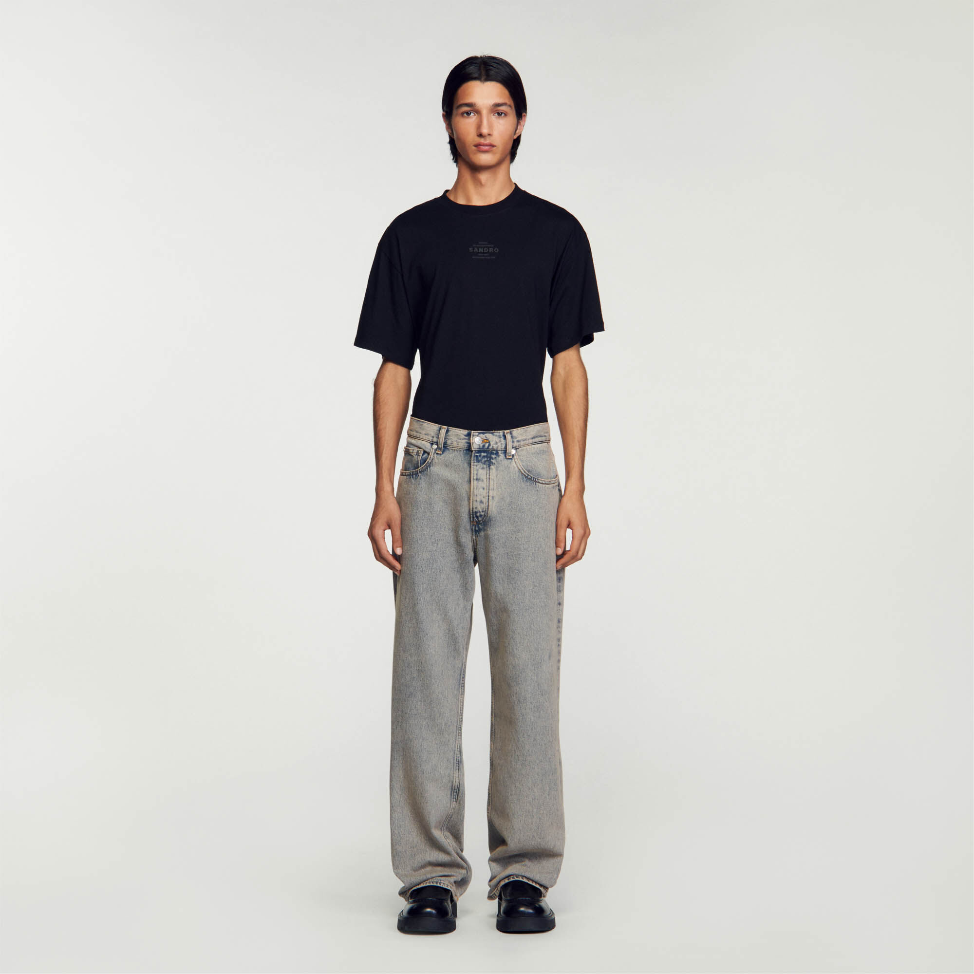 Faded baggy jeans