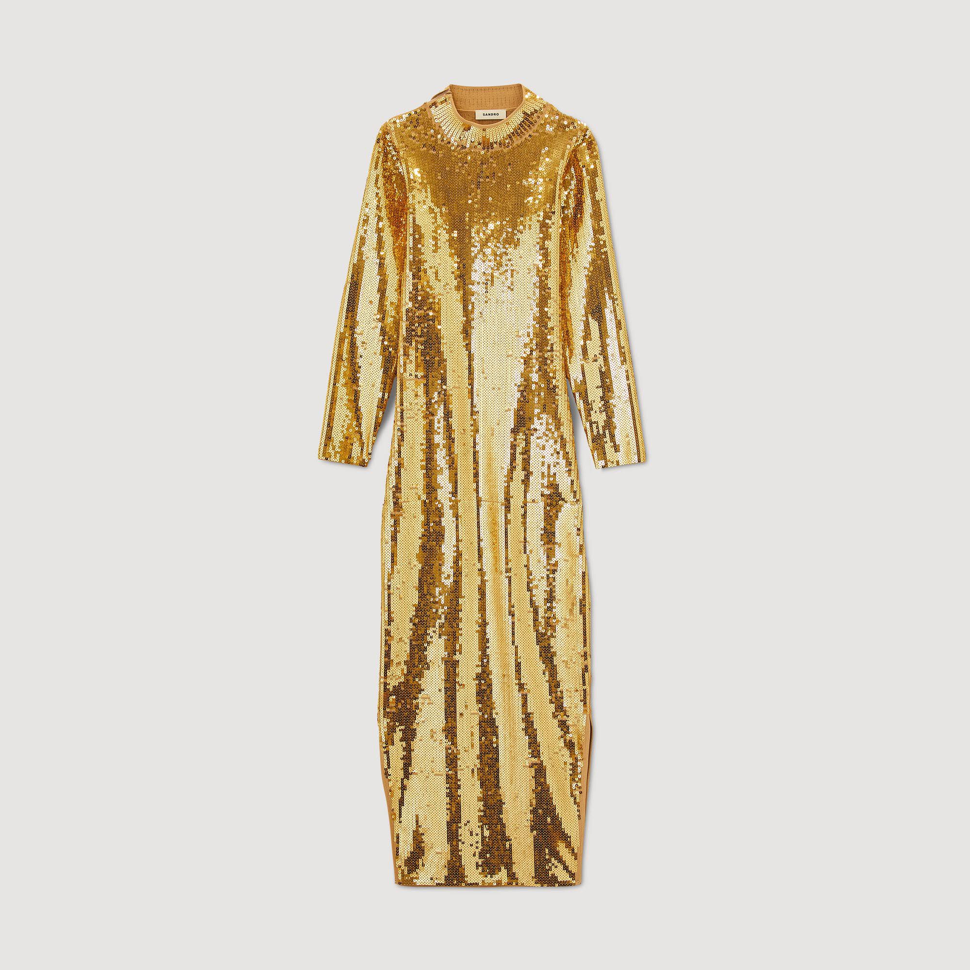 Ciara Sequin midi dress Dresses Sandro Paris