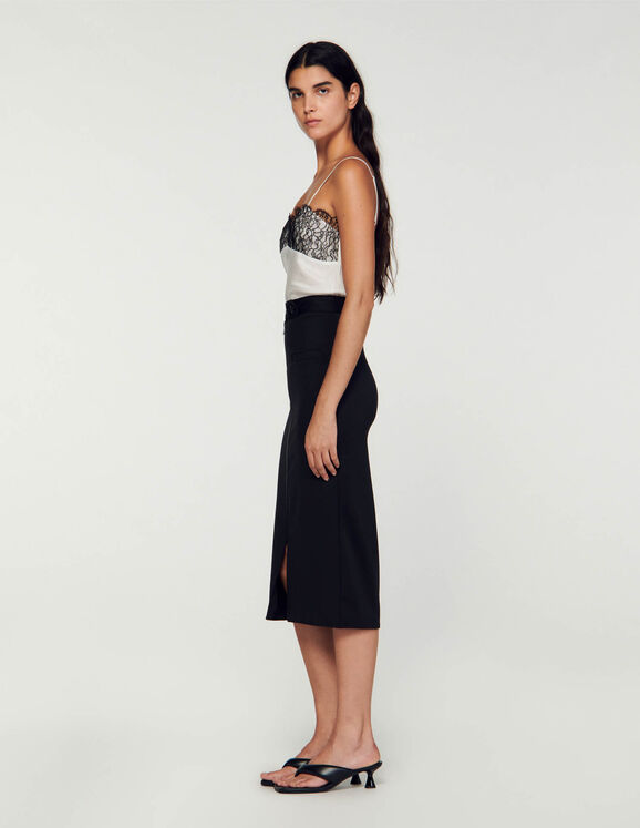 Skirts skirt - | Paris Jaya zip-up Sandro Straight-fit