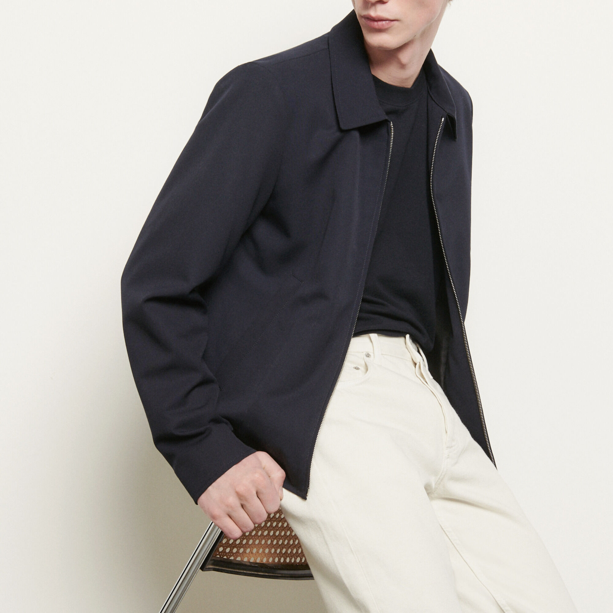 wool collar jacket